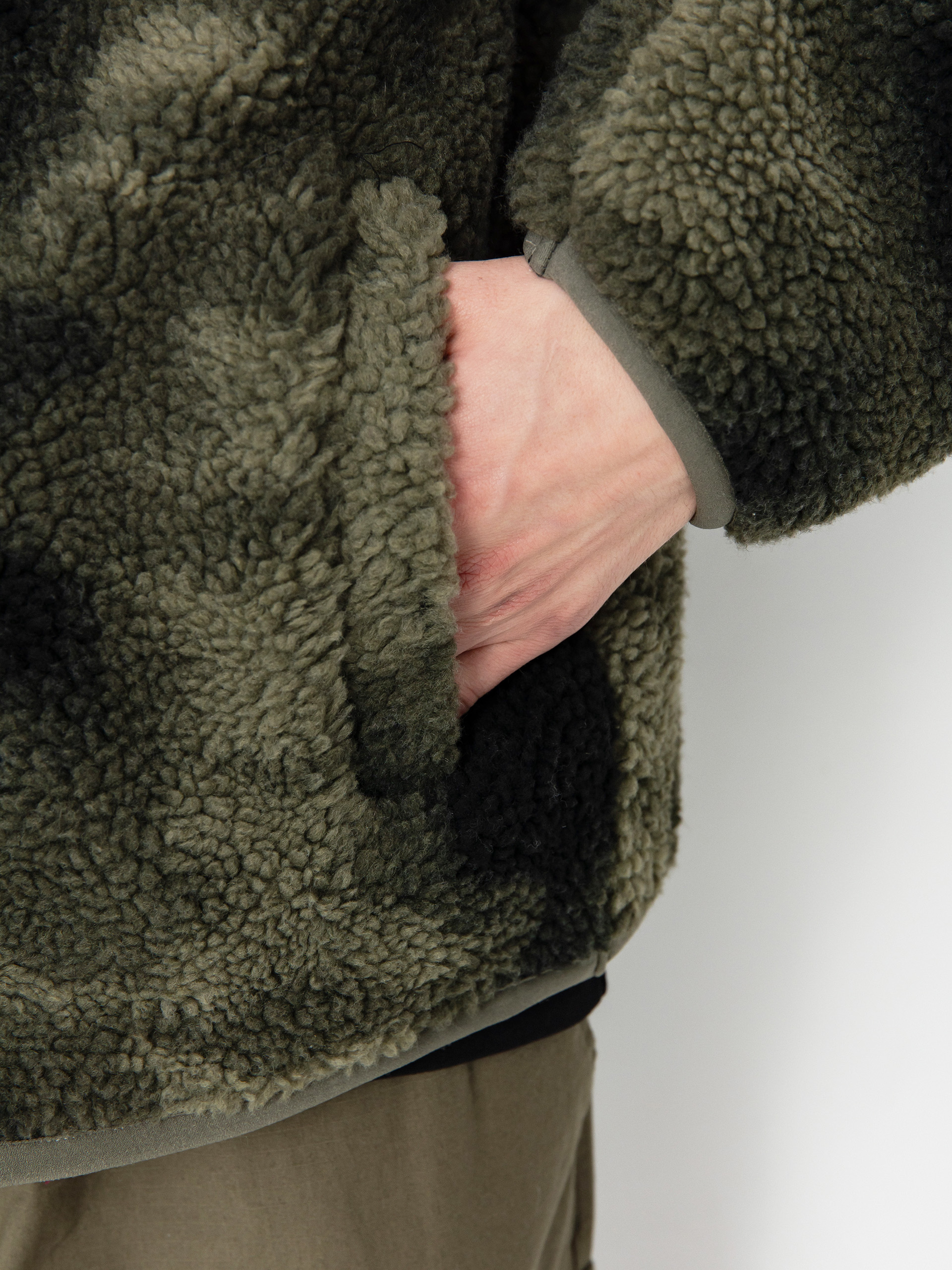 Herren DC Traverse Fleece Jacke (olive overspray prnt)