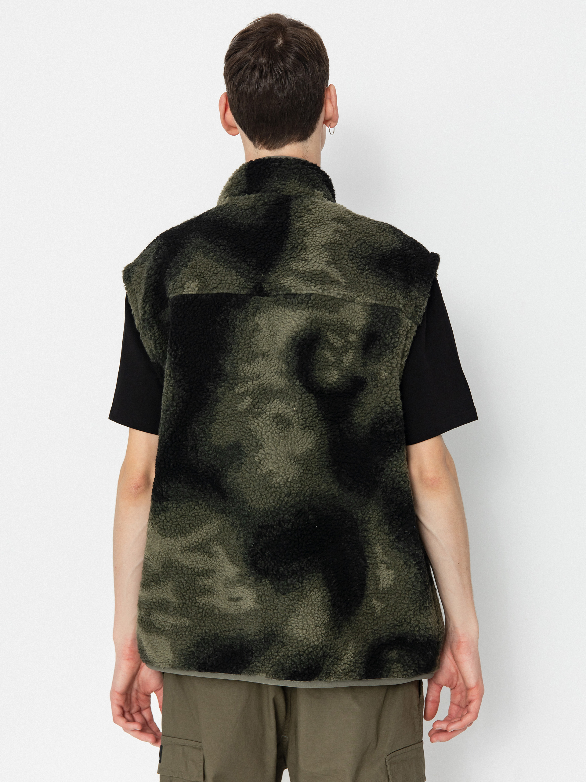 Mens DC Traverse Fleece  (olive overspray prnt)