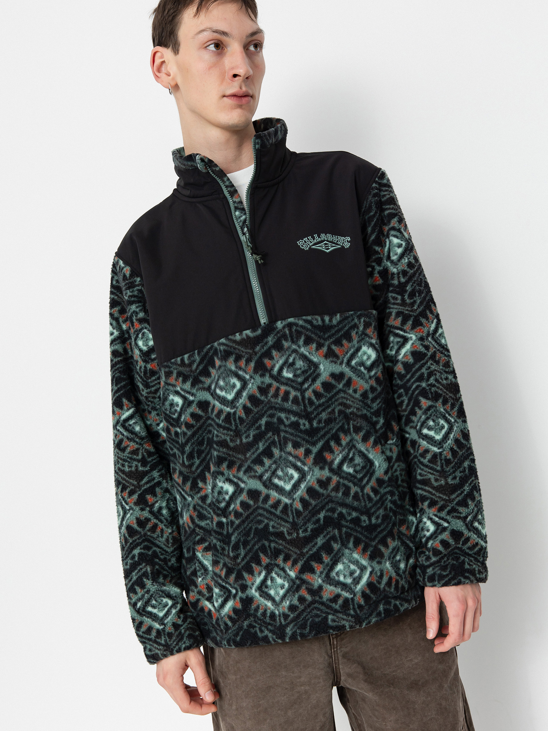 Billabong Fleece Jacke Boundary Re-Issue Schwarz (black)