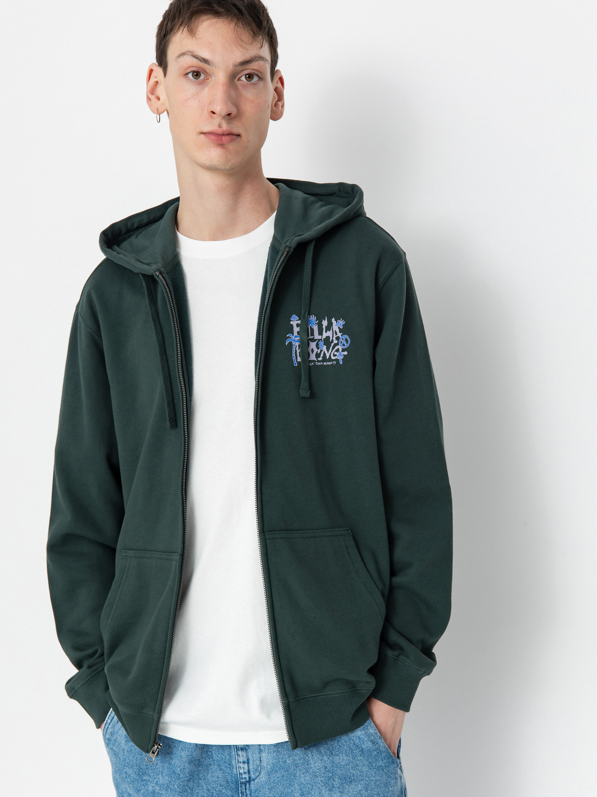 Billabong Hoodie Short Sands ZHD - green (forest green)
