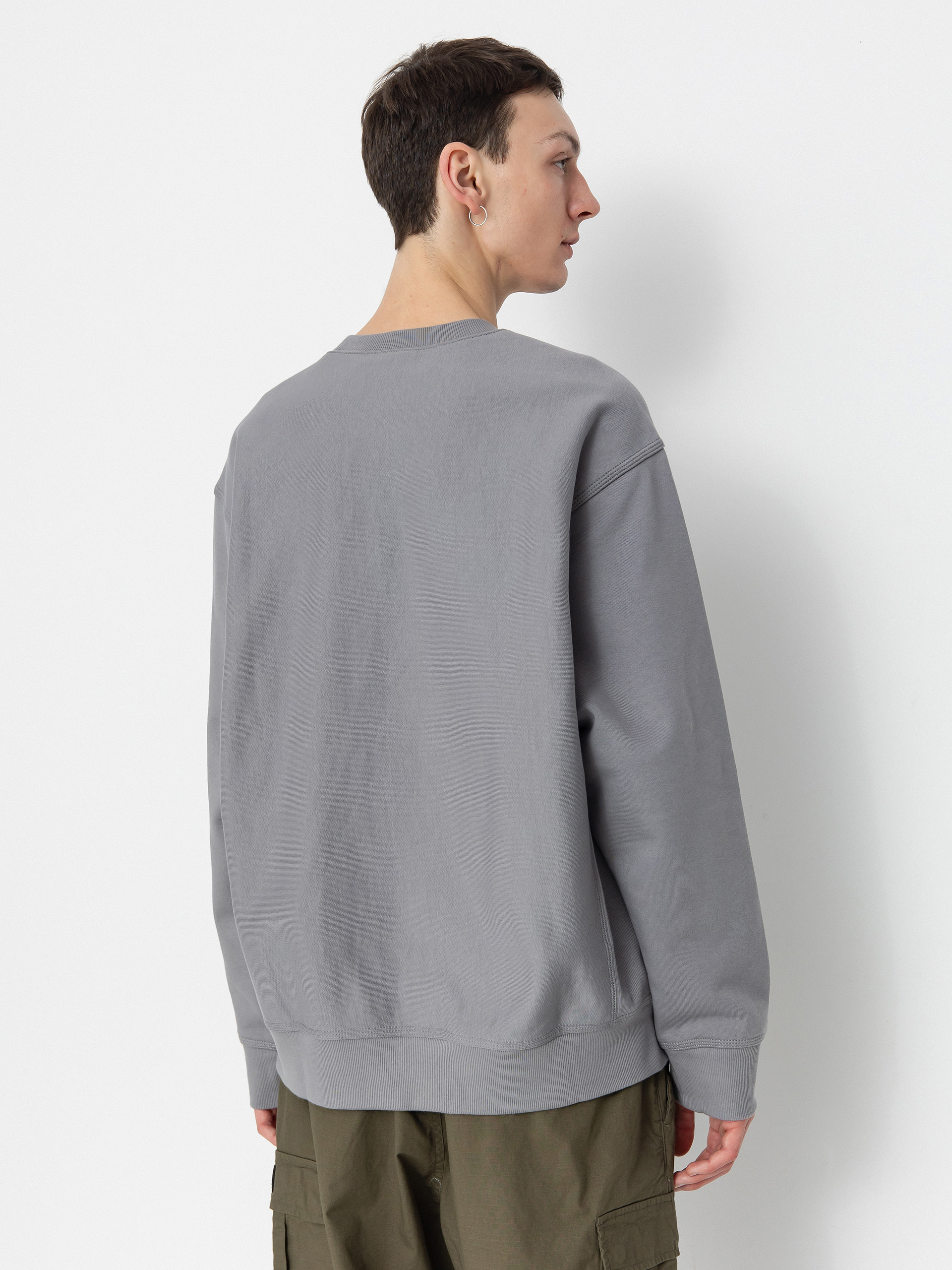 Carhartt WIP Sweatshirt American Script - grey (yosemite)