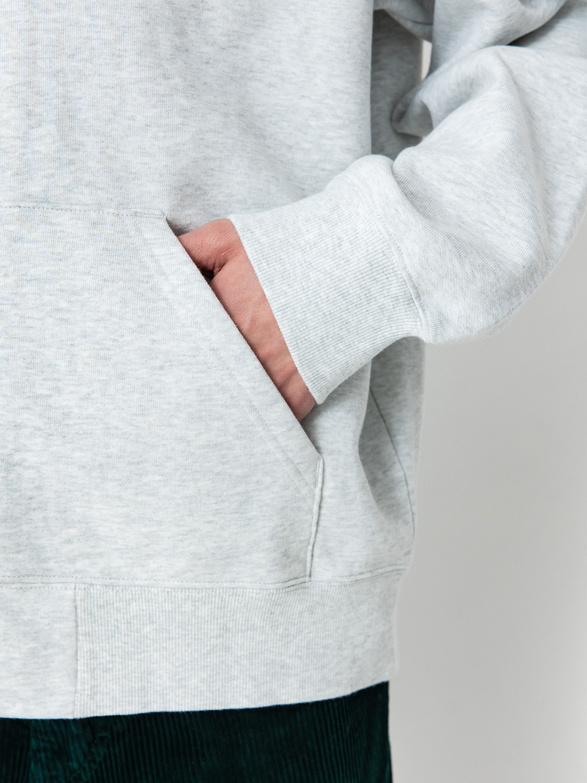 Carhartt WIP Hoodie Runaway ZHD (ash heather/malachite)