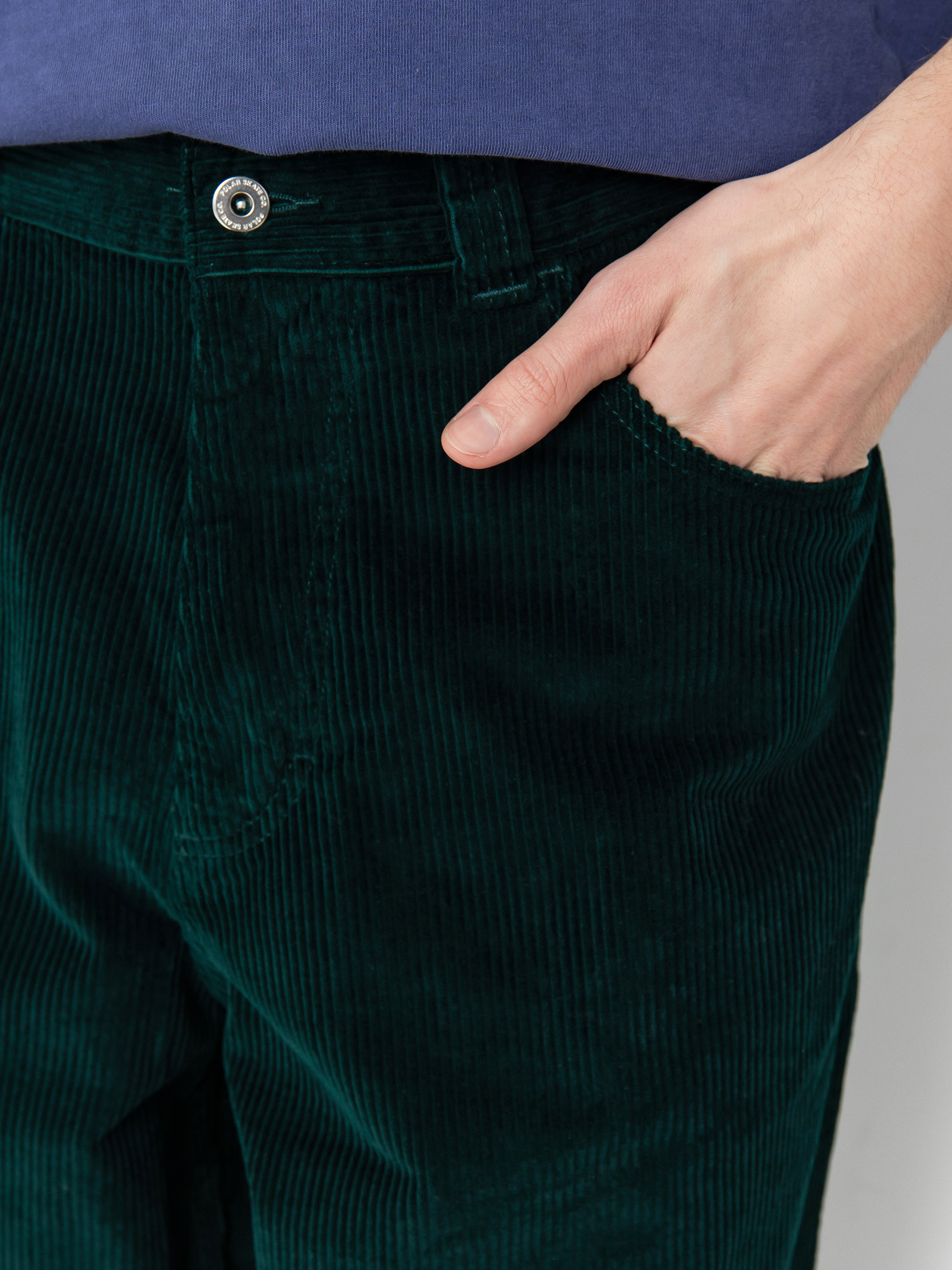 Polar Skate Pants Big Boy Cord (dark emerald)