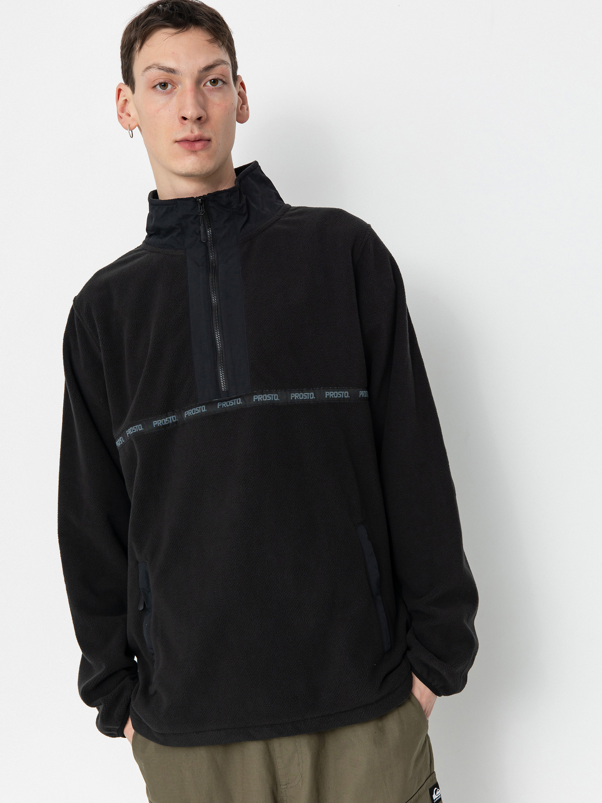 Prosto Nero Half Zip Sweatshirt (black)