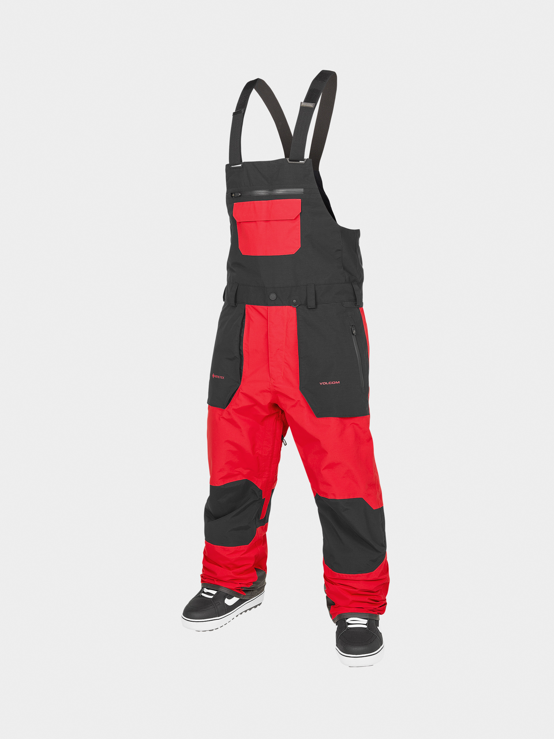 Volcom Snowboard Hose Rain Gore Tex Bib Overall (crimson)