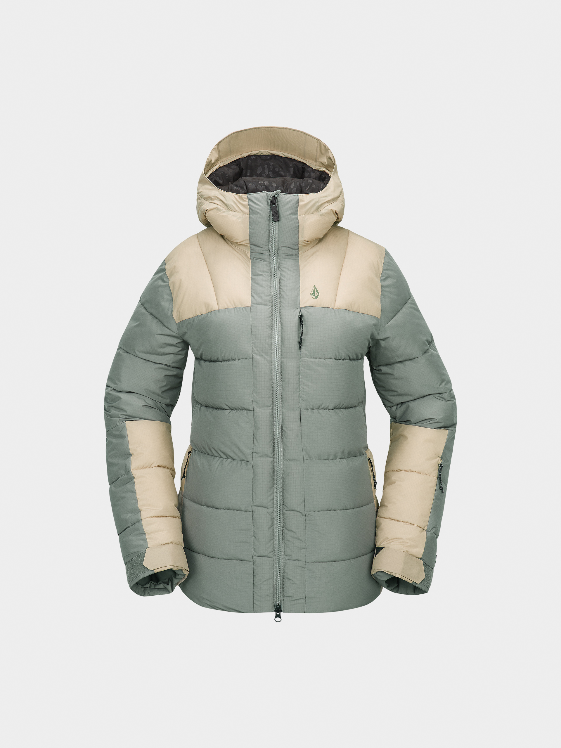 Womens Volcom Snowboard jacket Puffleup (lichen green)