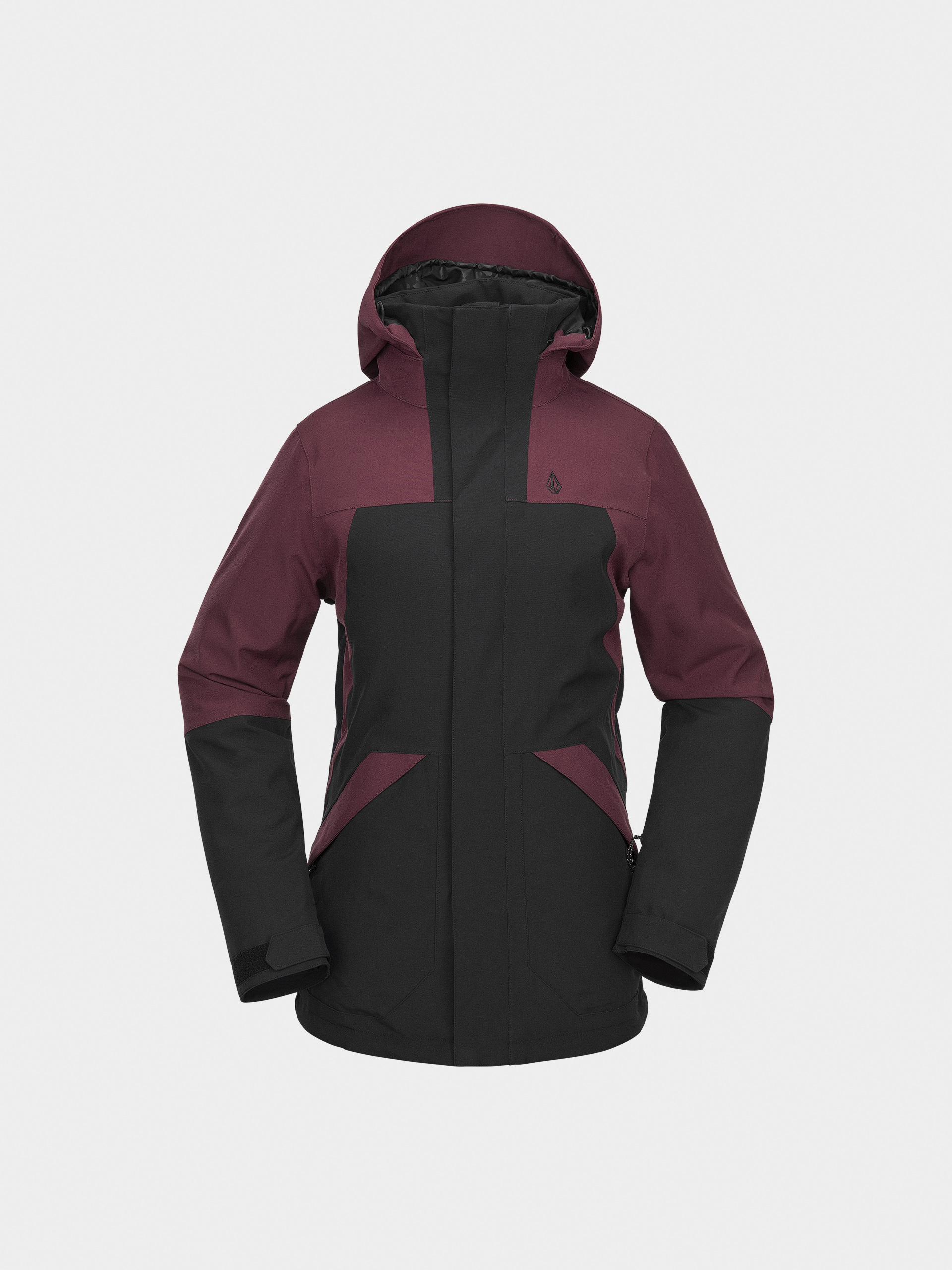 Womens Volcom Snowboard jacket Shelter 3D Stretch (burgundy)