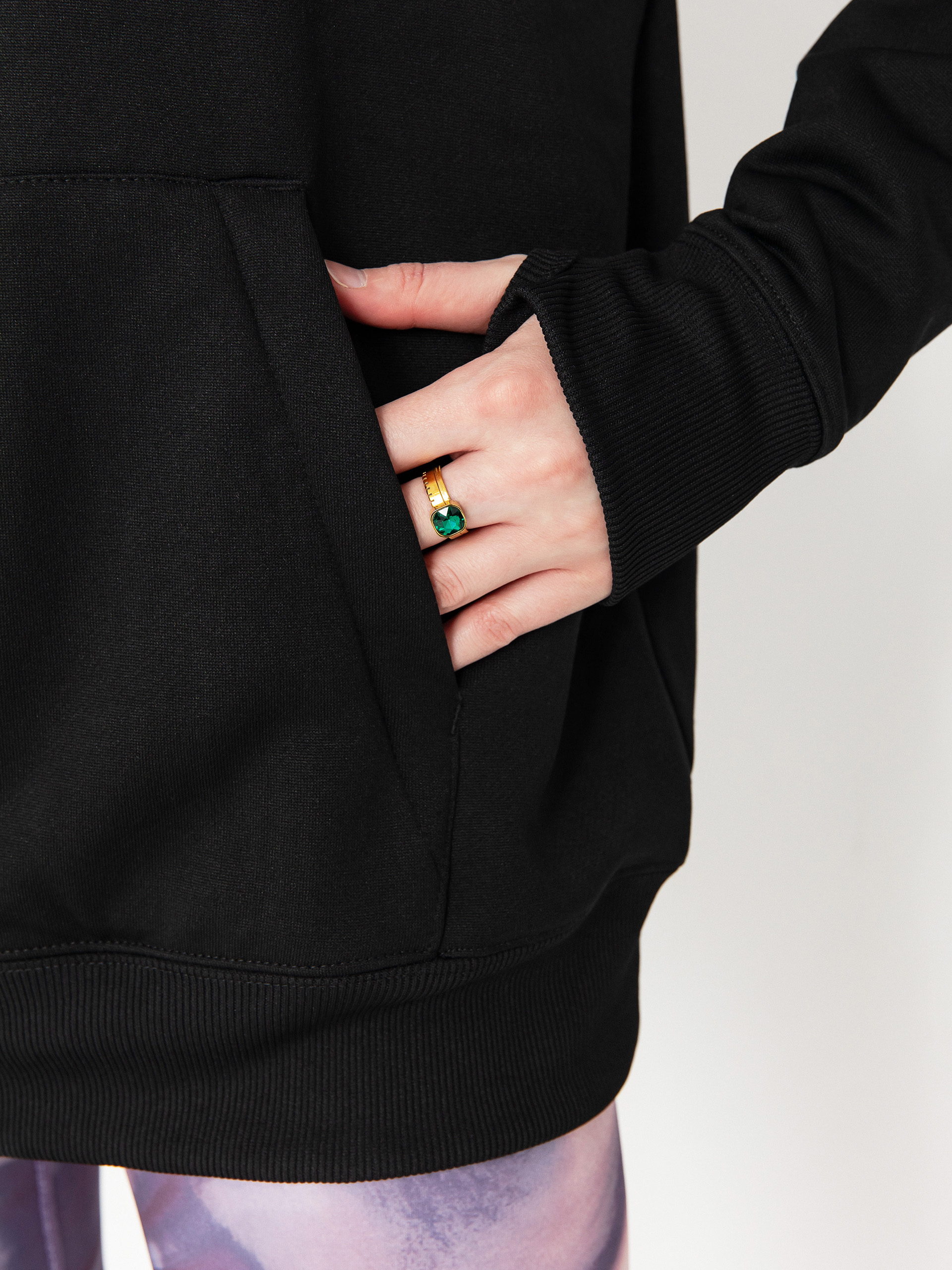 Womens Volcom Riding Hydro HD Active sweatshirt (black)