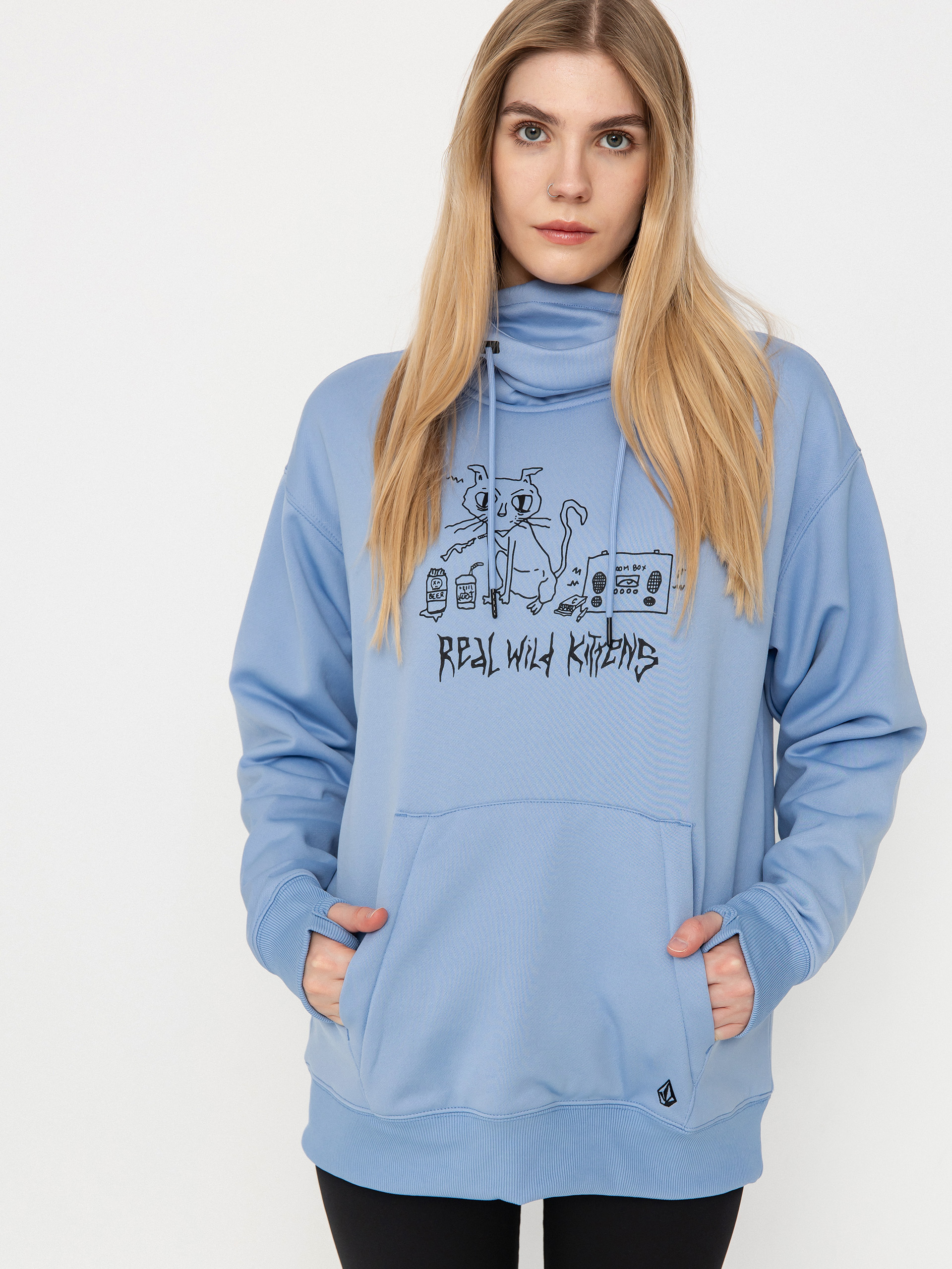 Volcom Riding Hydro HD Wmn Aktives Sweatshirt (crystal blue)