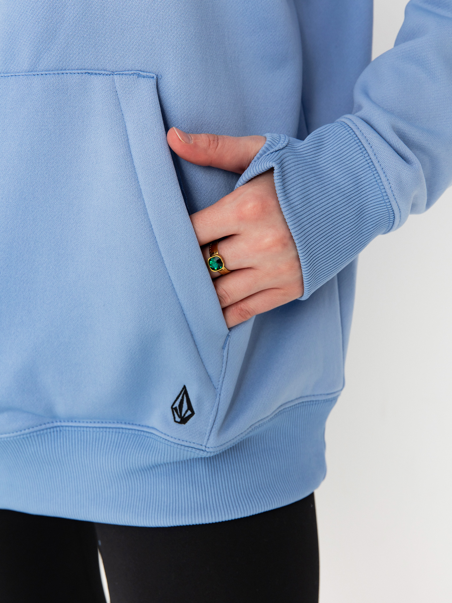 Damen Volcom Riding Hydro HD Aktives Sweatshirt (crystal blue)