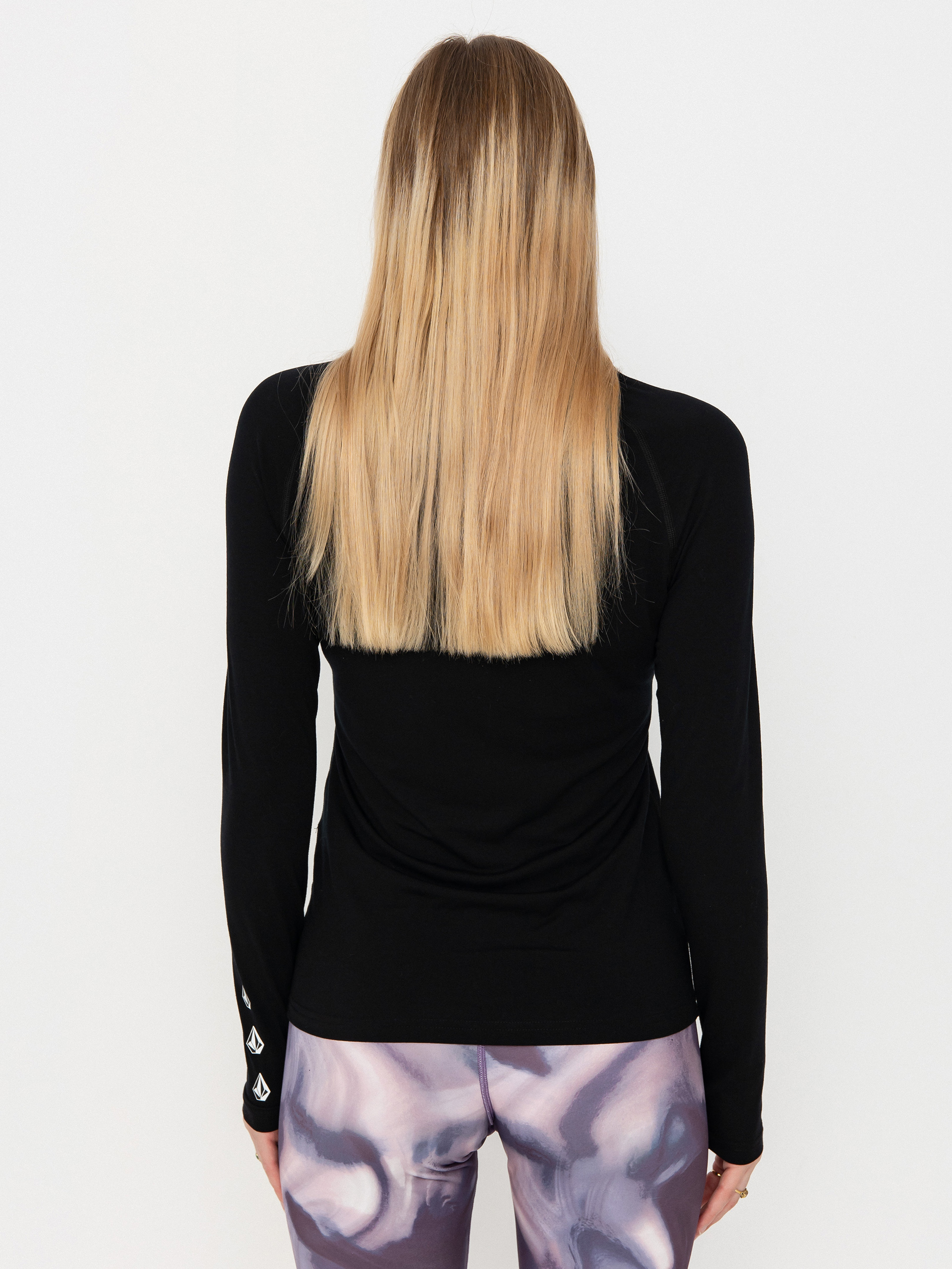 Damen Volcom Longsleeve Merino Blend Crew (black)