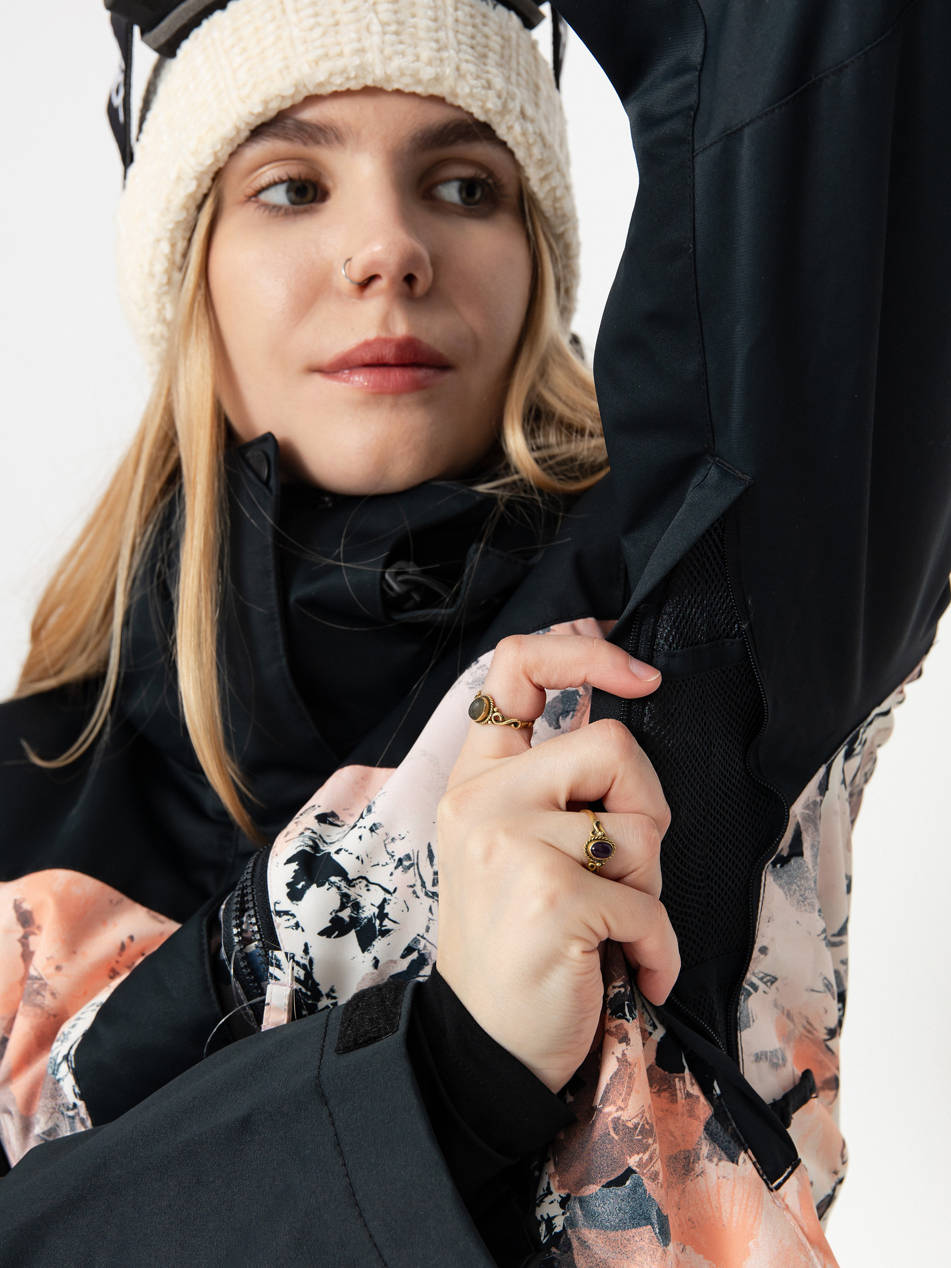 Damen Roxy Snowboard Jacke Jetty Block (dreamy picture)