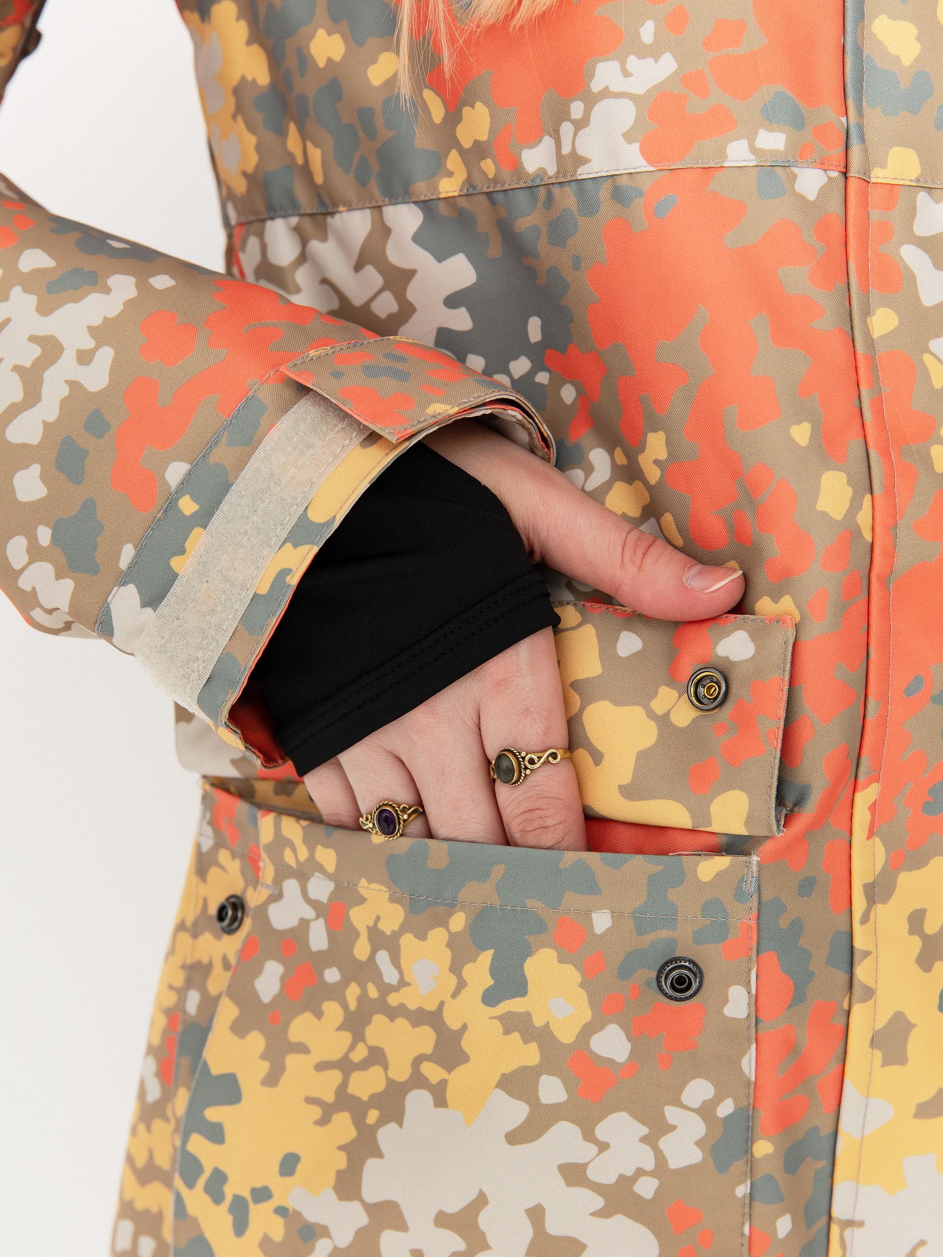 Damen DC Cruiser Snowboard Jacke (fractal coral)