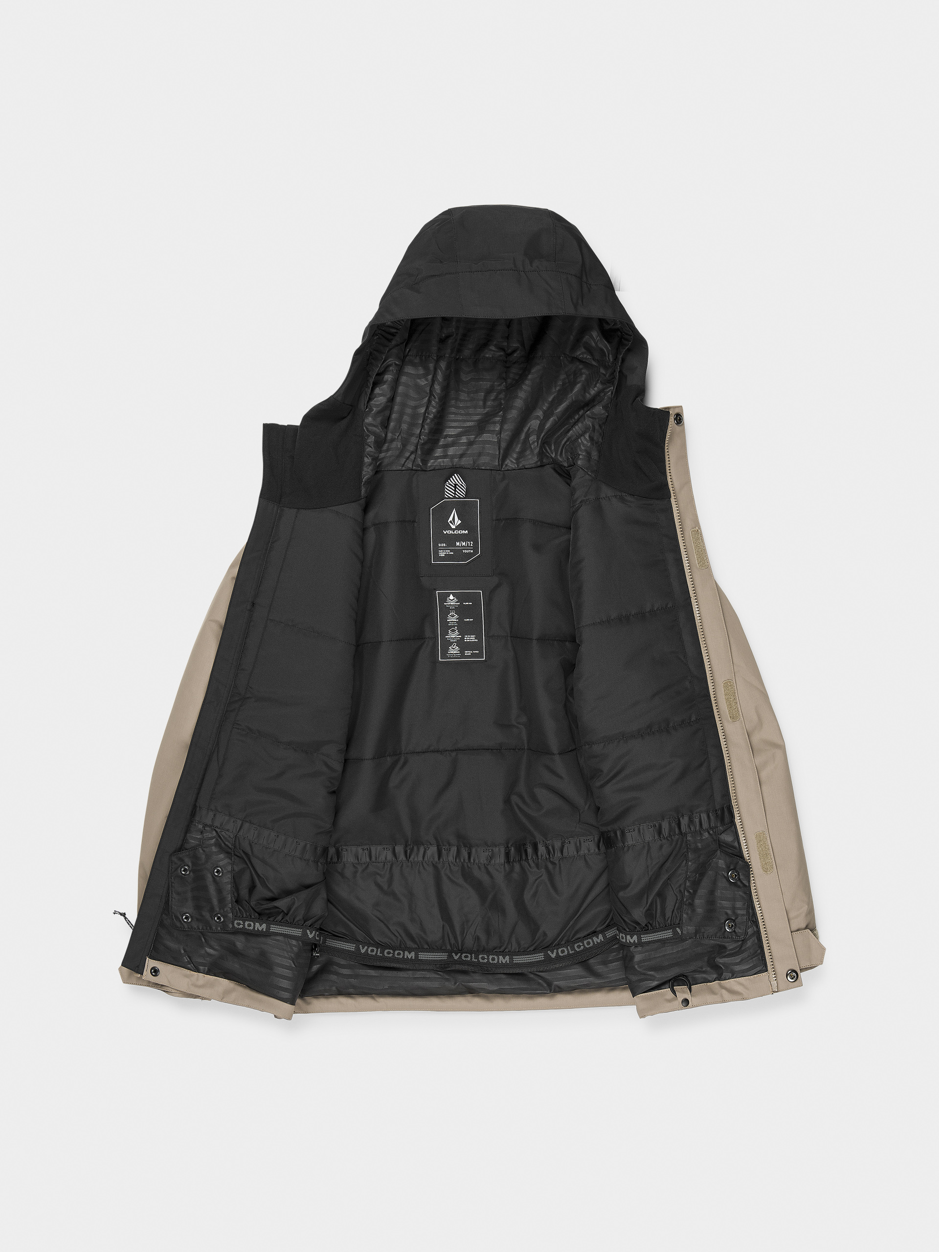 Volcom Snowboard Jacke Stone.91 Ins JR (chestnut brown)