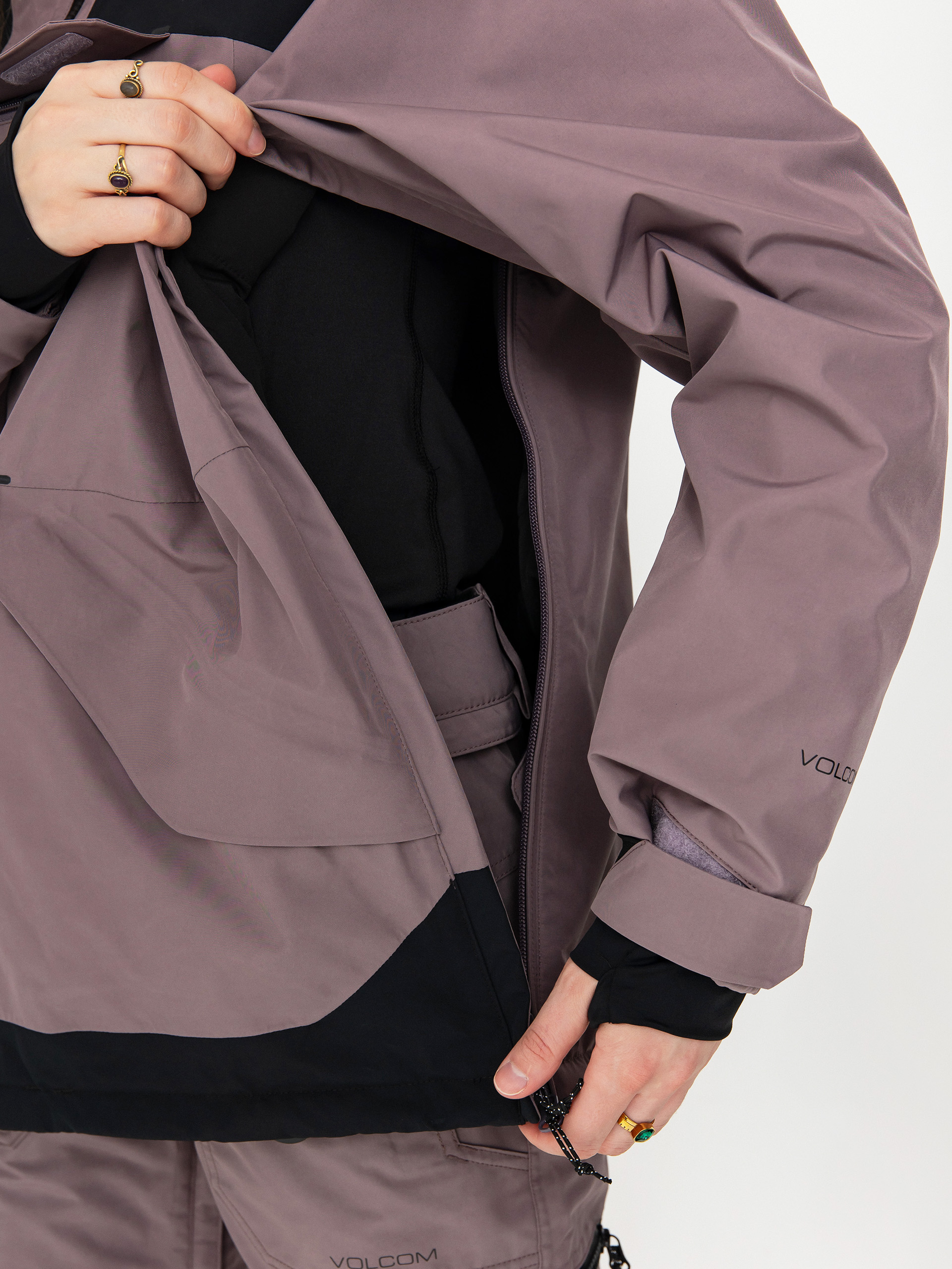 Damen Volcom Snowboard Jacke Fern Ins Gore Pullover (dusty lavender)