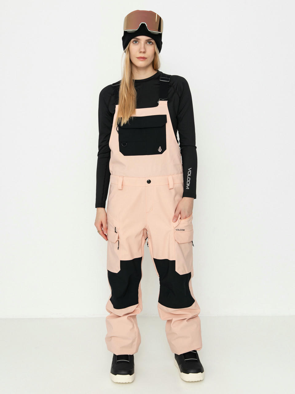 Volcom Snowboard pants Creston 3D Stretch Bib Overall Wmn (coral haze)