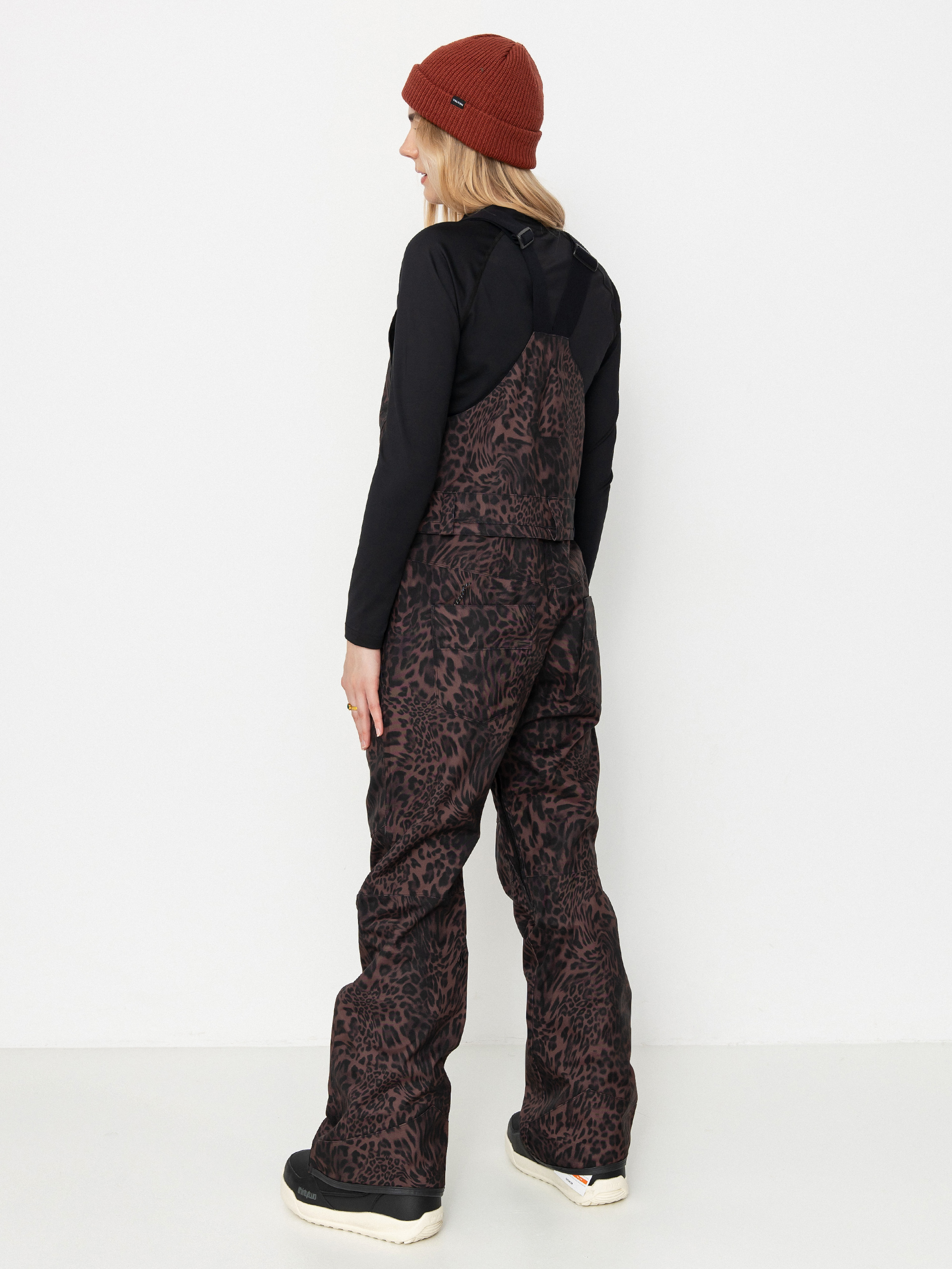 Damen Volcom Snowboard Hose Swift Bib Overall (leopard)