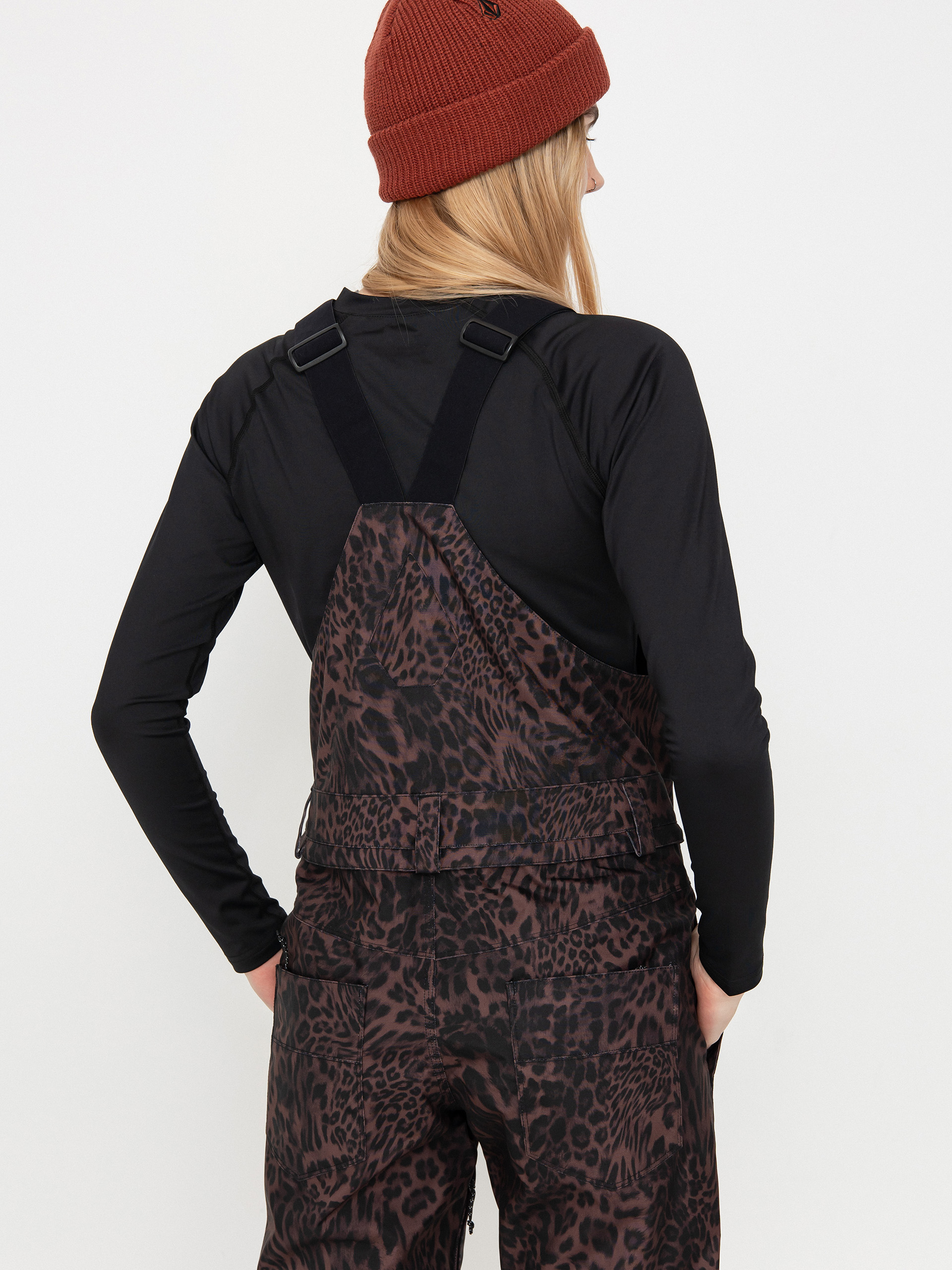 Damen Volcom Snowboard Hose Swift Bib Overall (leopard)