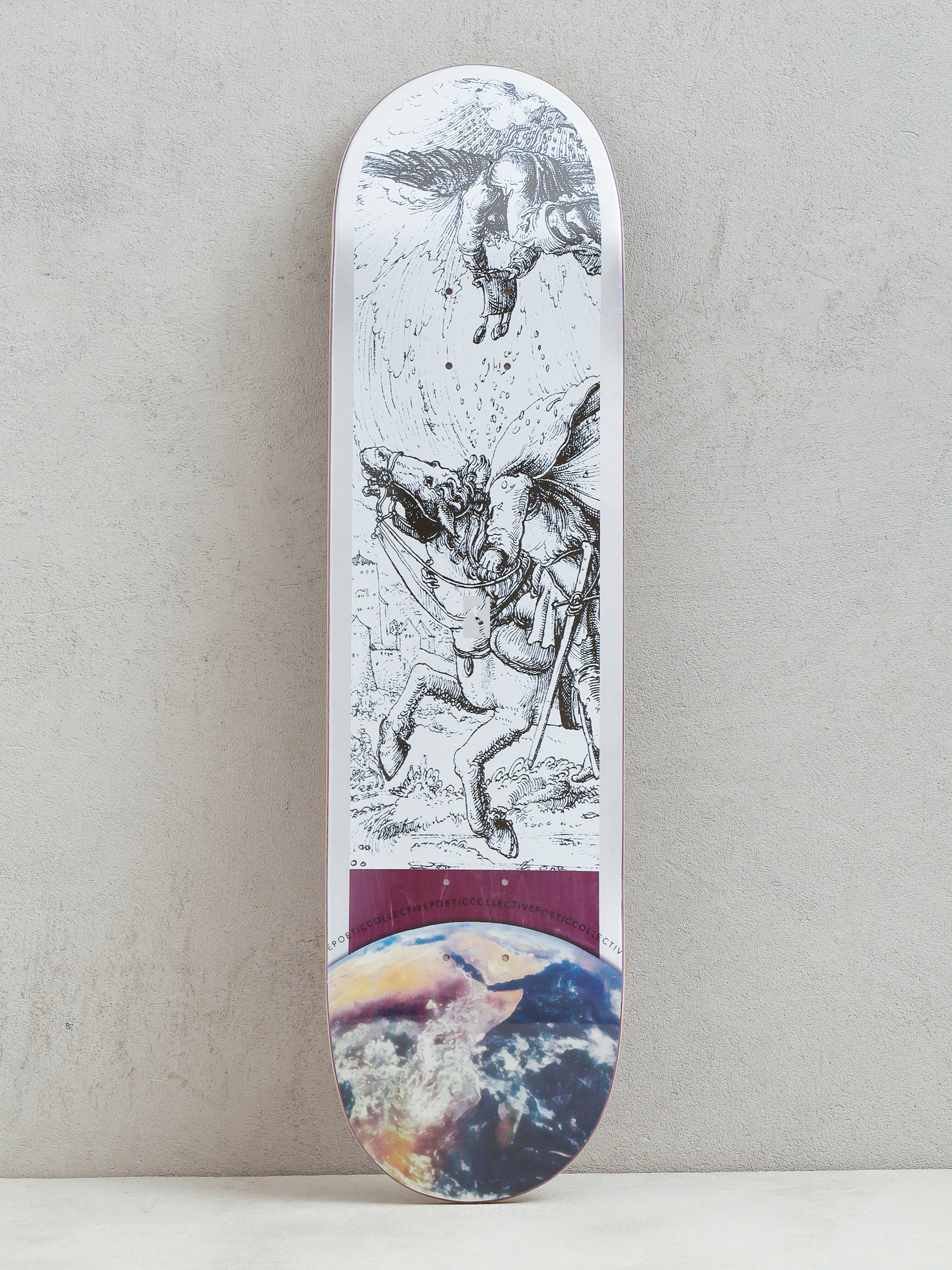 Poetic Collective Earth Board Deck (silver/purple)