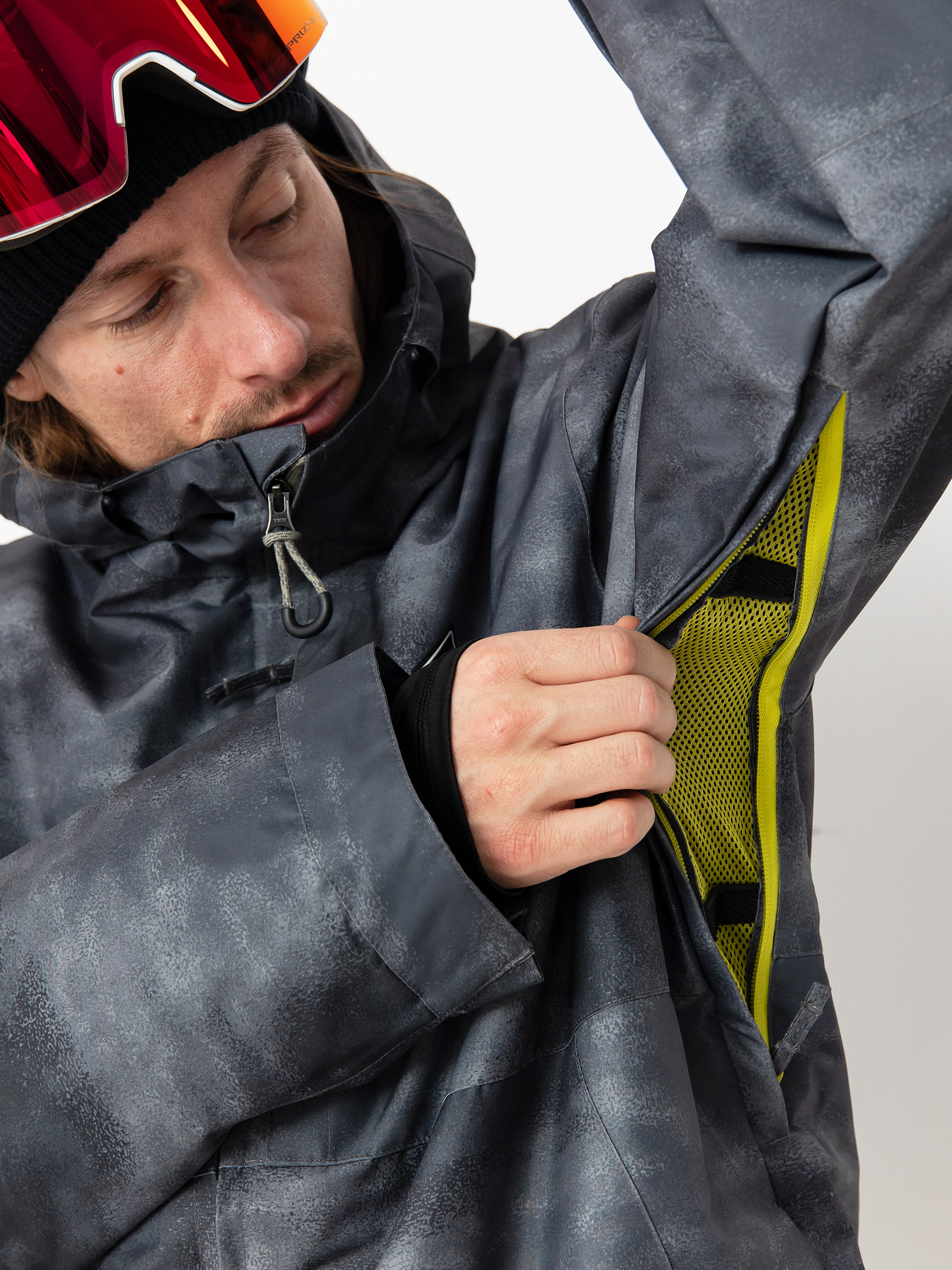 Mens DC Basis Print Snowboard jacket (overspray)