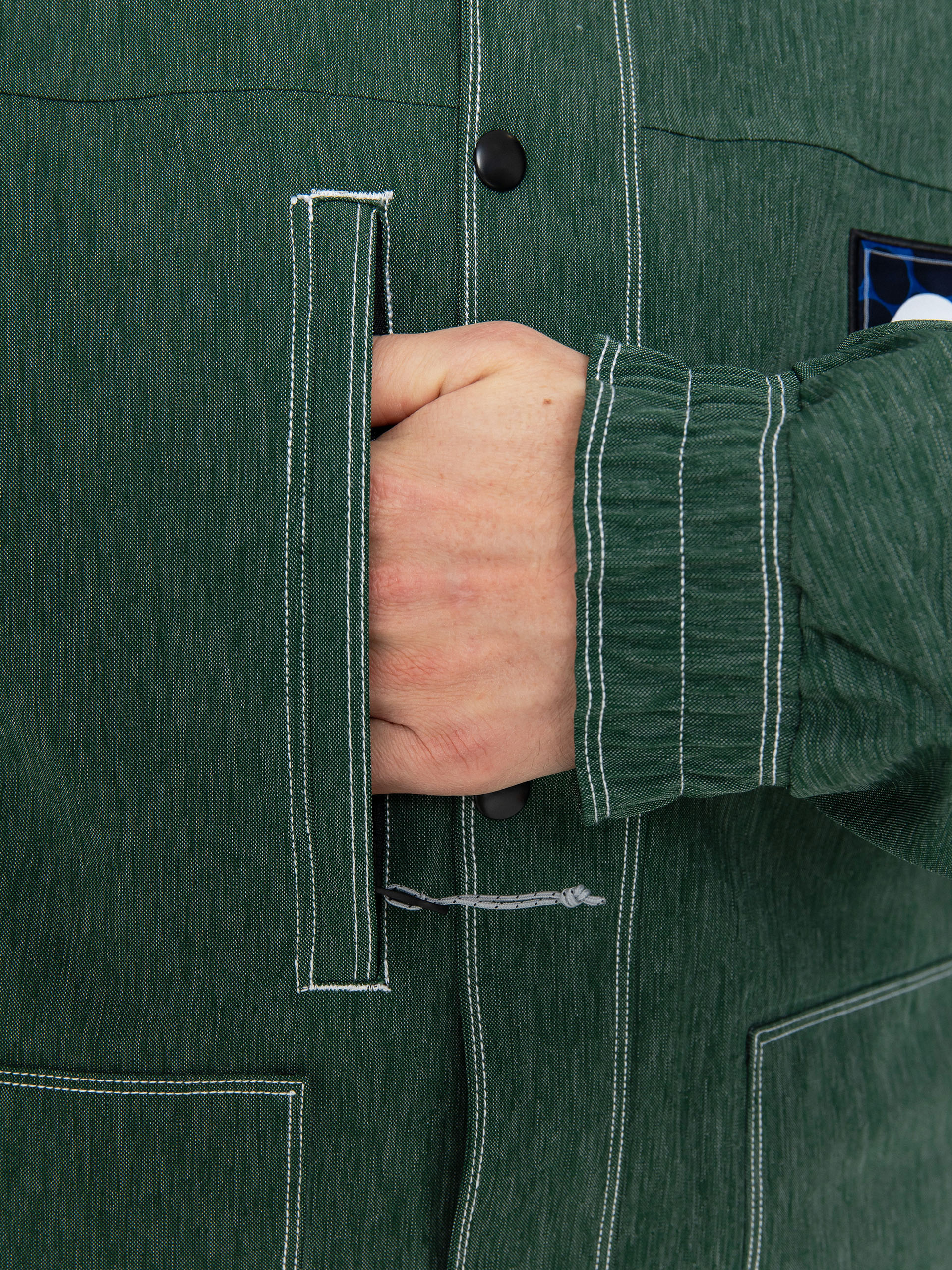 Mens 686 Dojo Snowboard jacket (forest green denim)