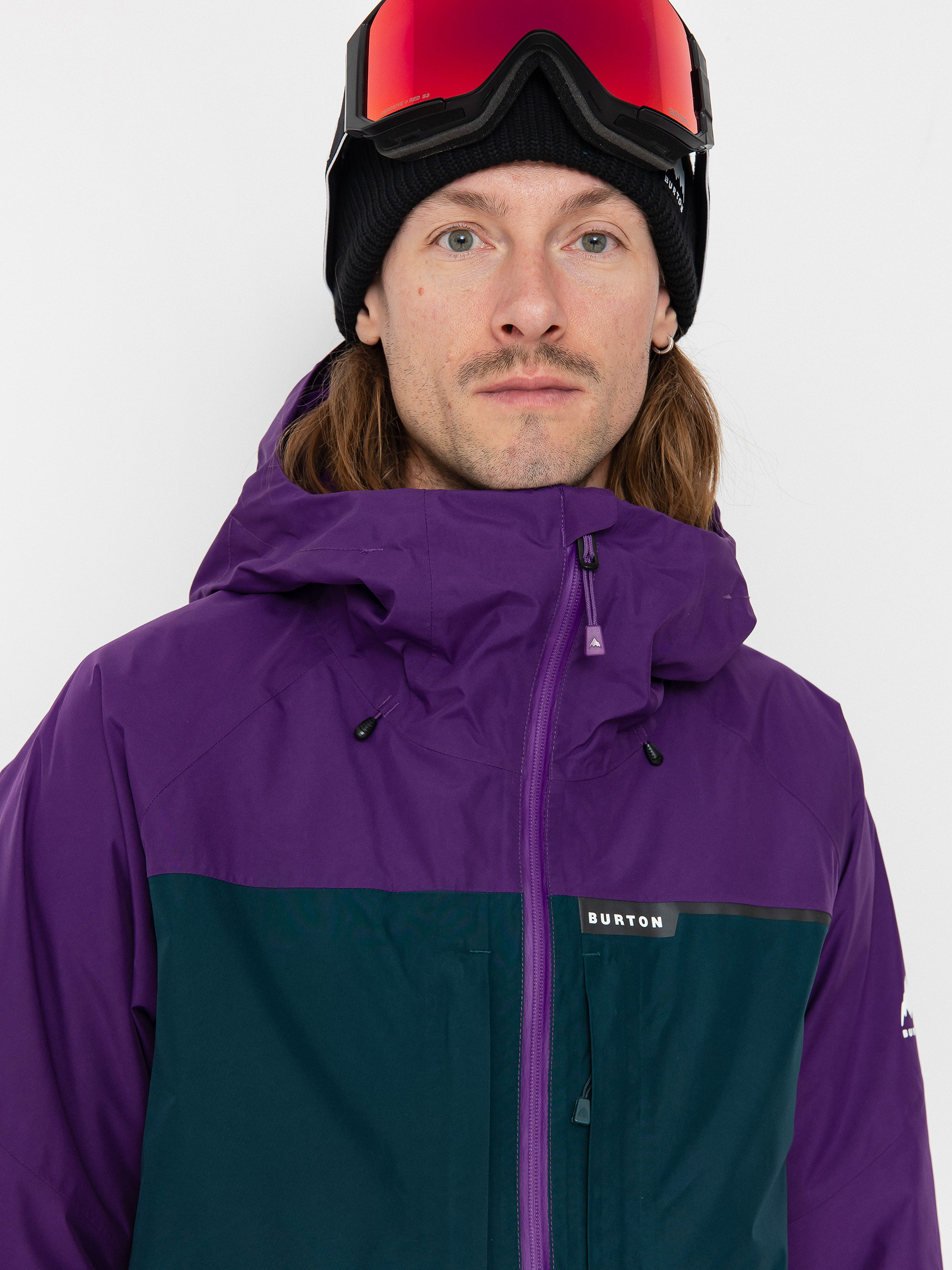 Herren Burton Snowboard Jacke Pillowline Gore Tex (impprl/depemd/trublk)