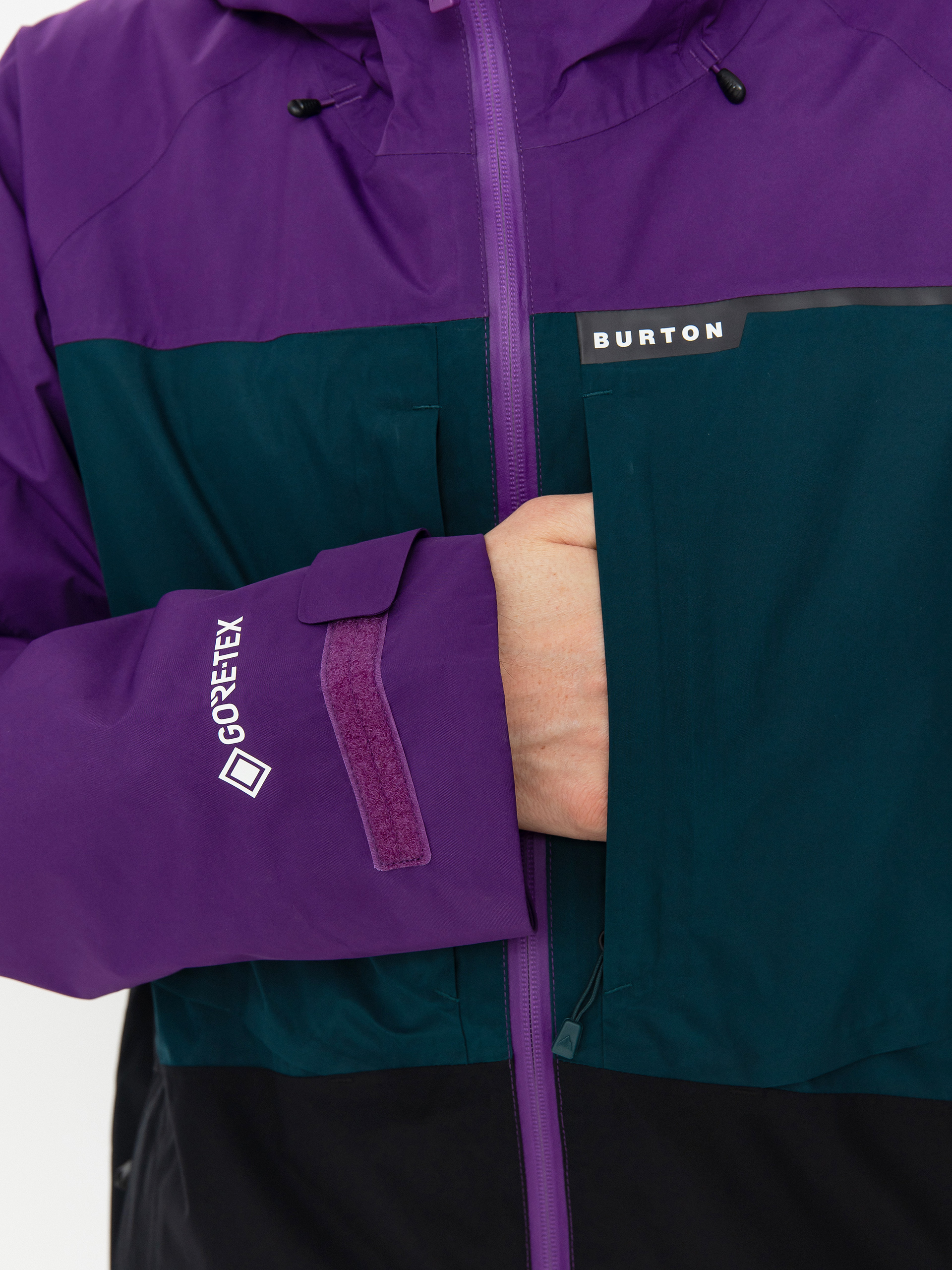 Herren Burton Snowboard Jacke Pillowline Gore Tex (impprl/depemd/trublk)