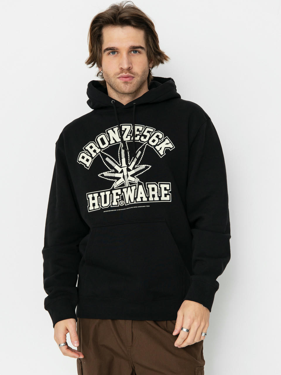 HUF Hoodie X Bronze Plantware HD (black)