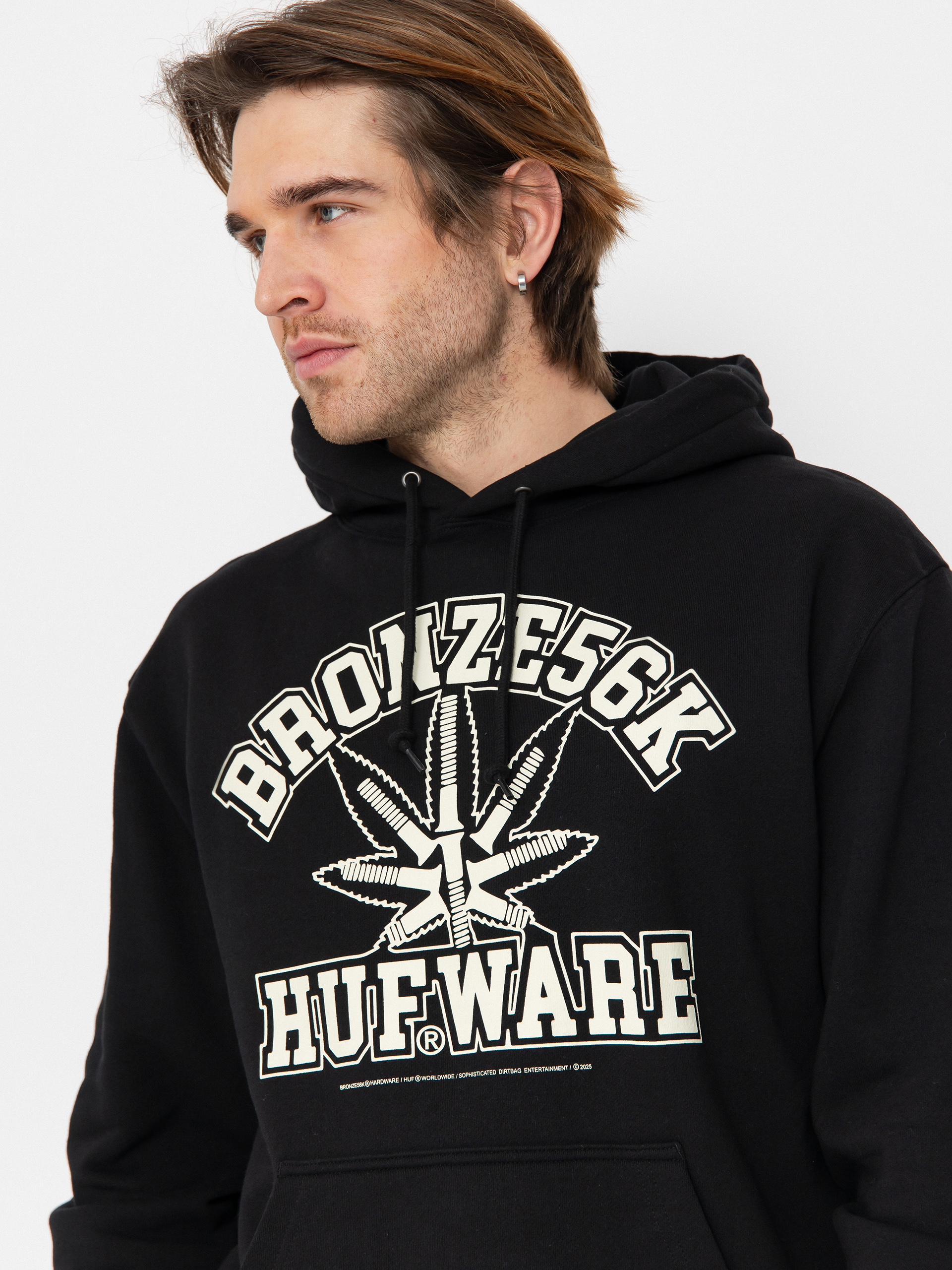 HUF Hoodie X Bronze Plantware HD (black)