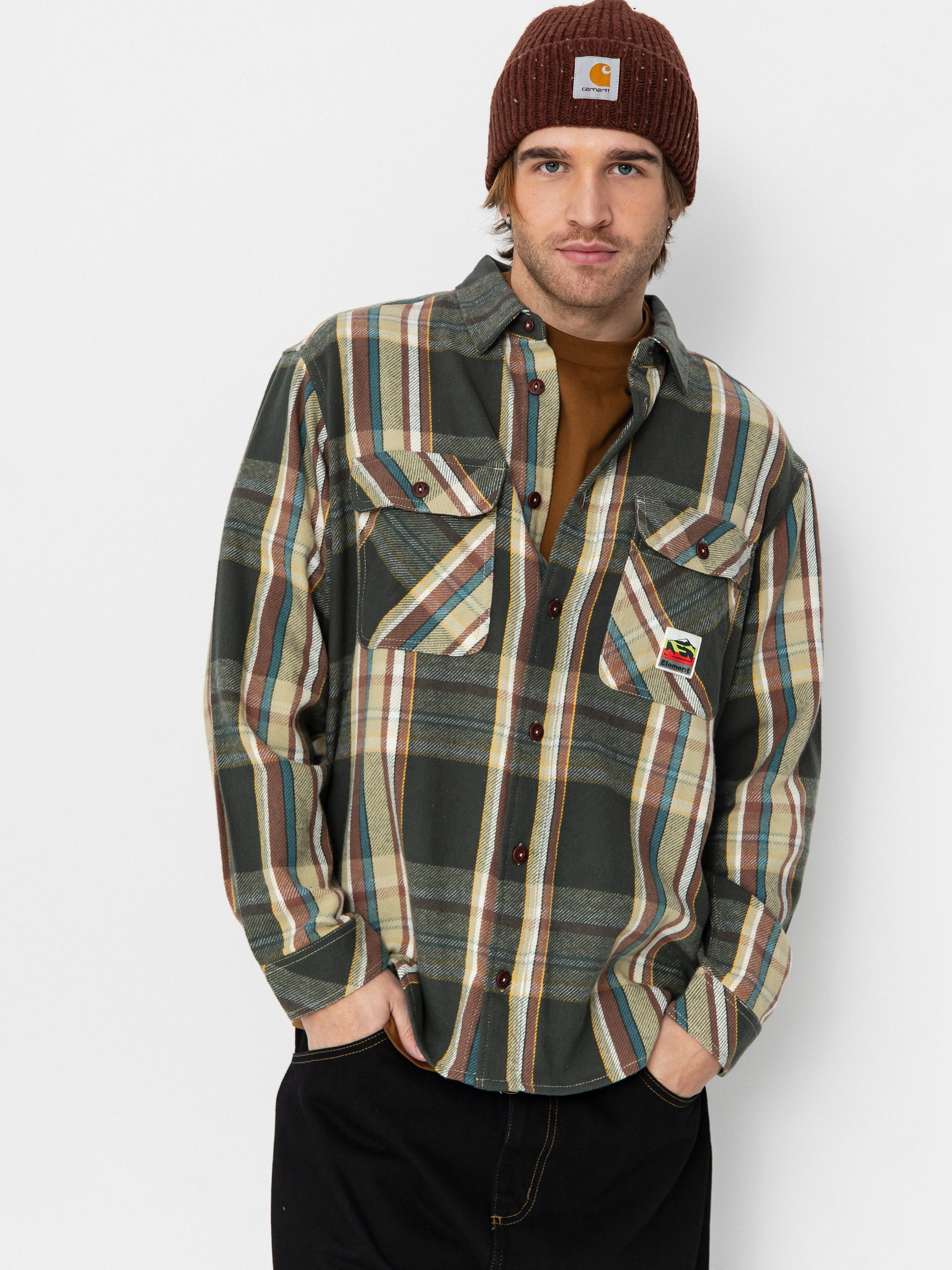 element dress shirt Element - The Doers Off Black - Shirt - Black - L