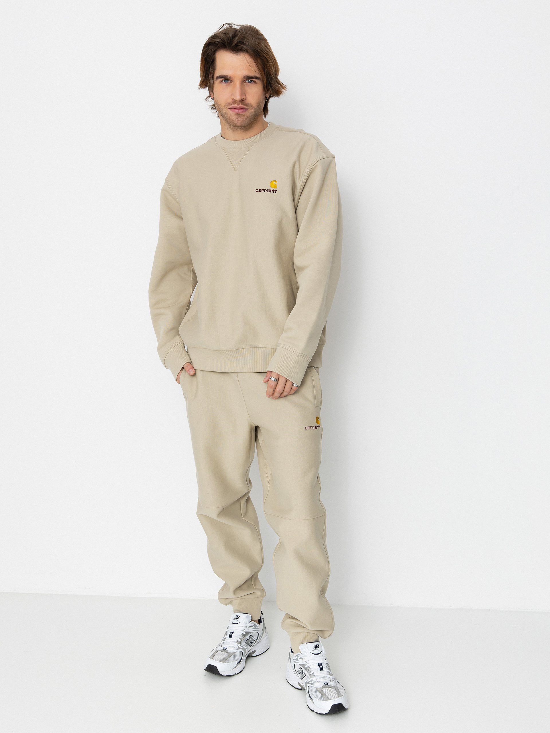 Carhartt WIP Sweatshirt American Script (fleur de sel)