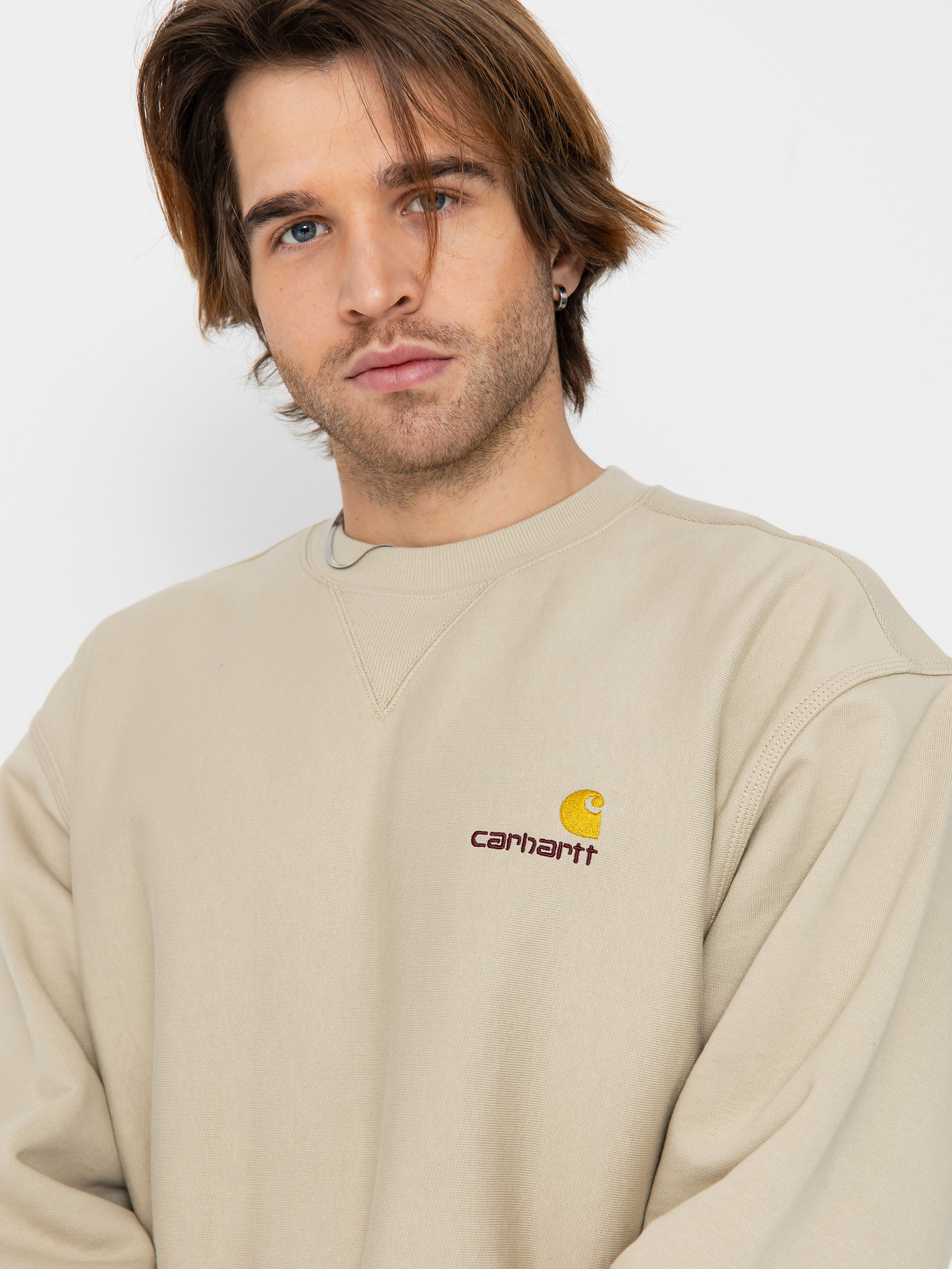Carhartt WIP Sweatshirt American Script (fleur de sel)