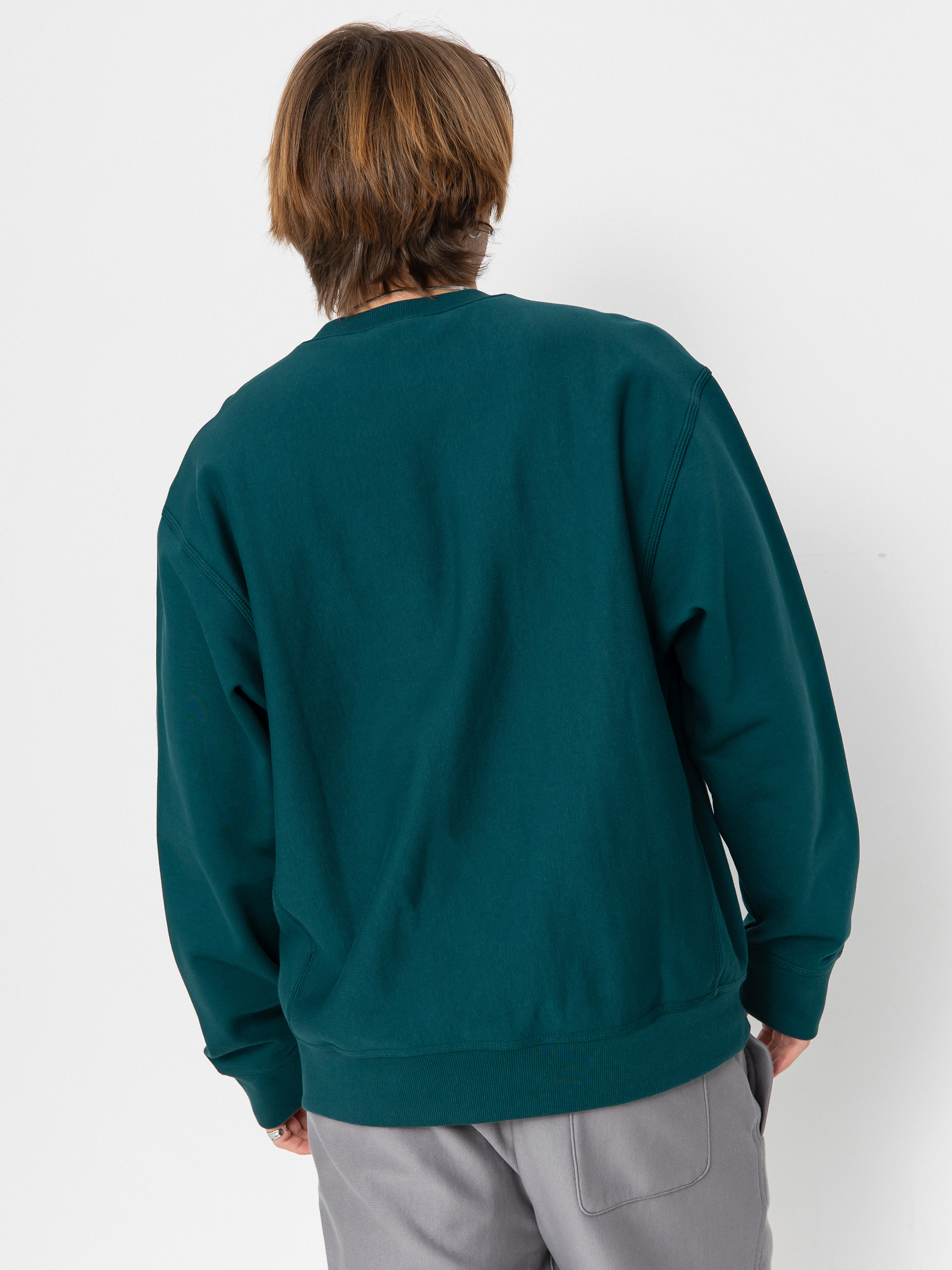 carhartt グリーン 緑 スウェット AMERICAN SCRIPT Carhartt WIP/カーハートダブリューアイピー HALF ZIP AMERICAN