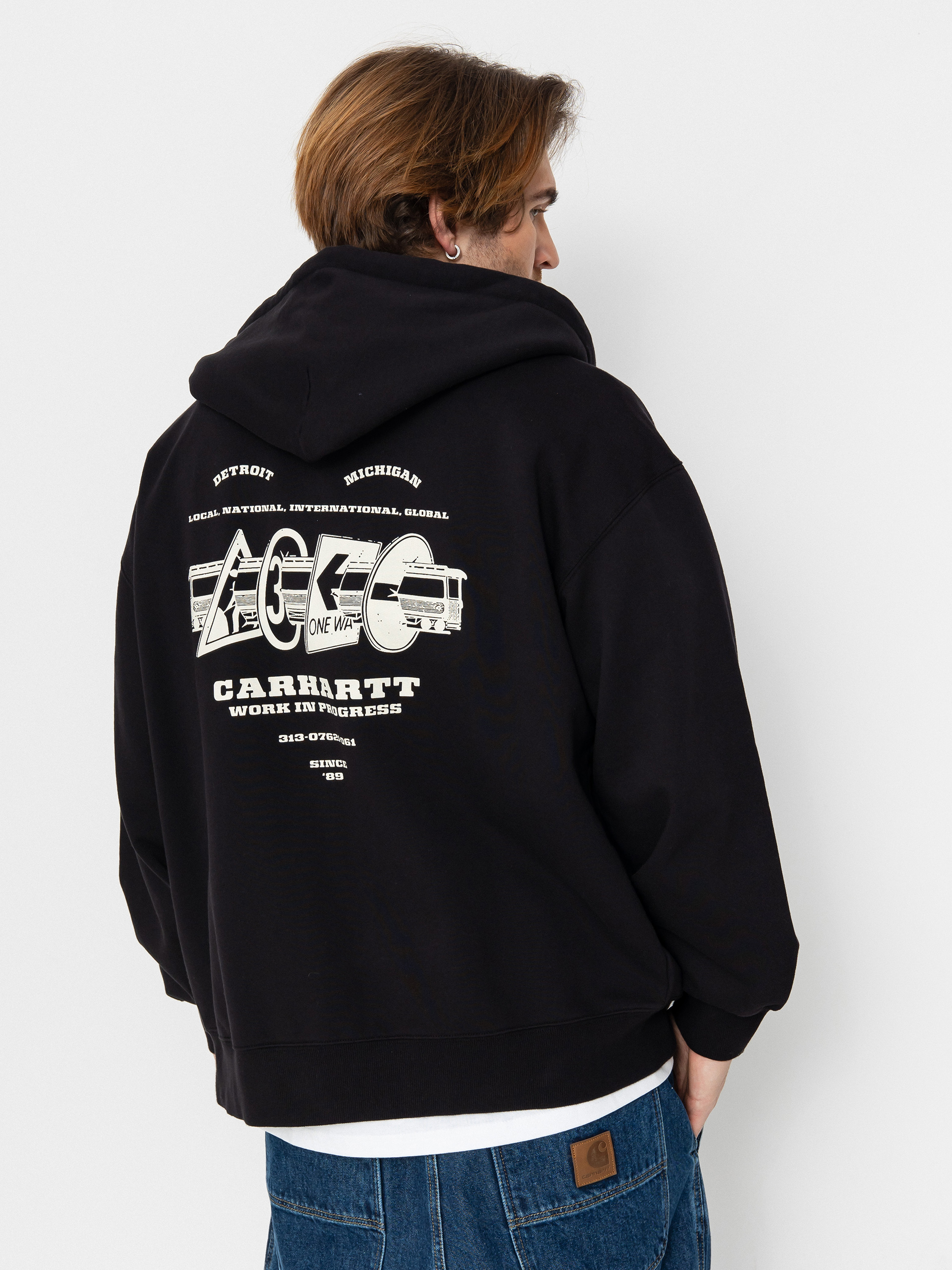 [Carhartt WIP]RUNAWAY パーカー Carhartt WIP Hoodie Runaway ZHD - grey (ash heather/malachite)
