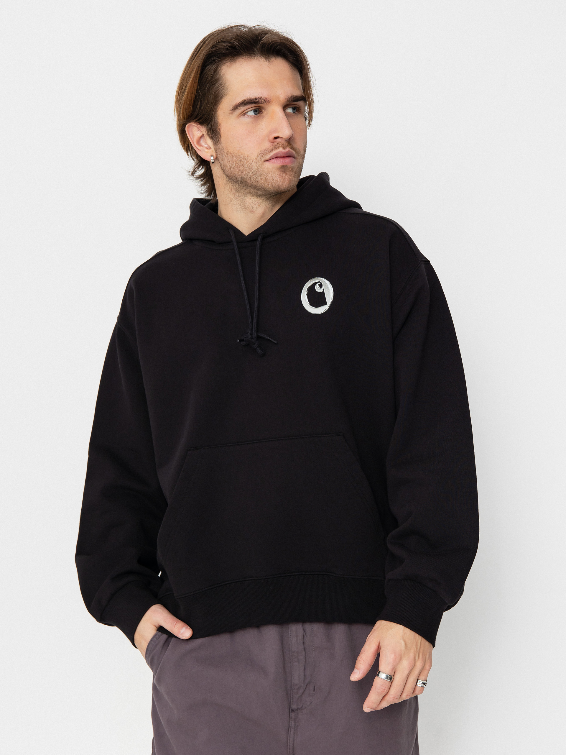 Carhartt WIP Charm Link HD Hoodie (black/silver)