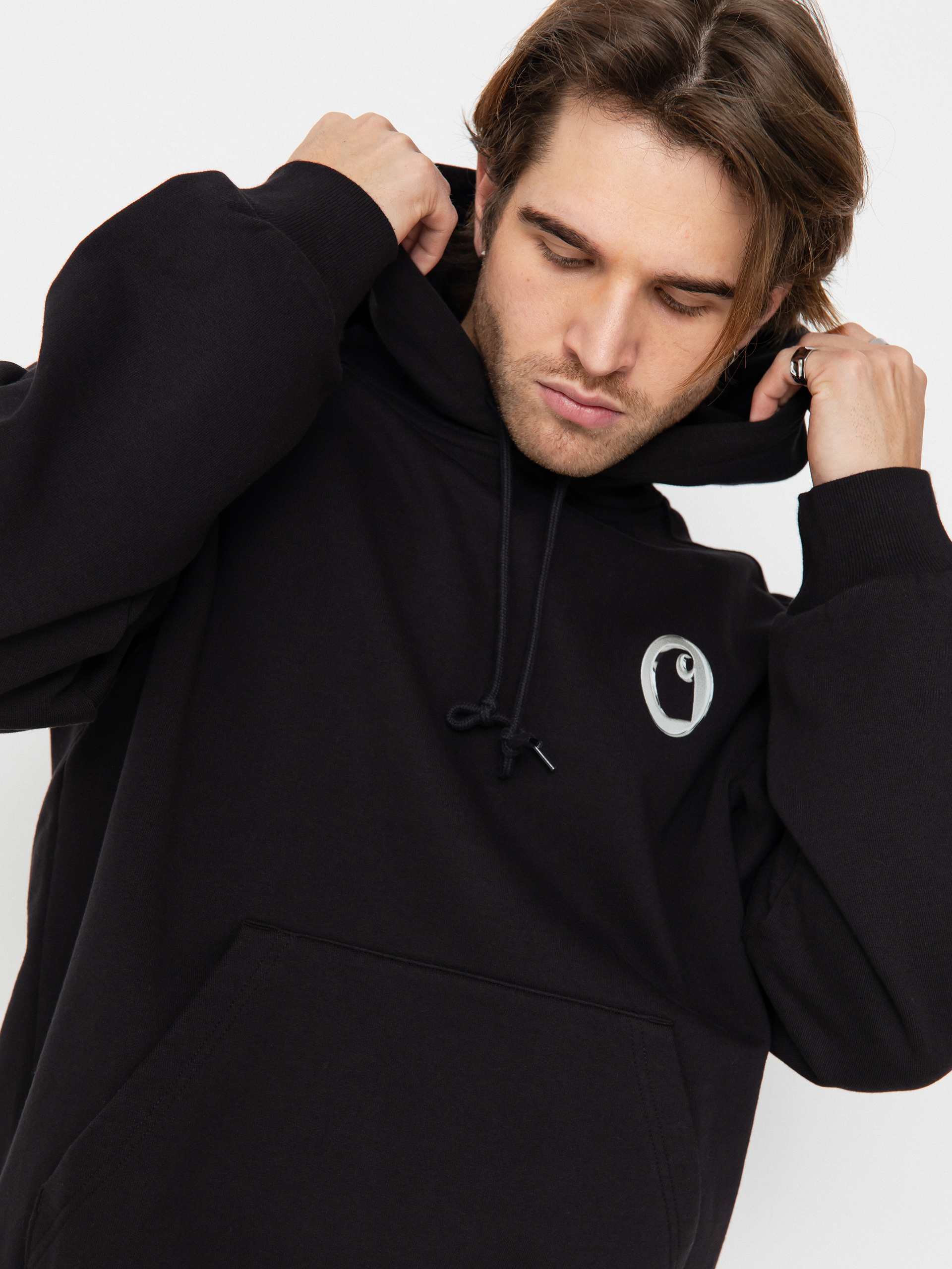 Carhartt WIP Charm Link HD Hoodie (black/silver)