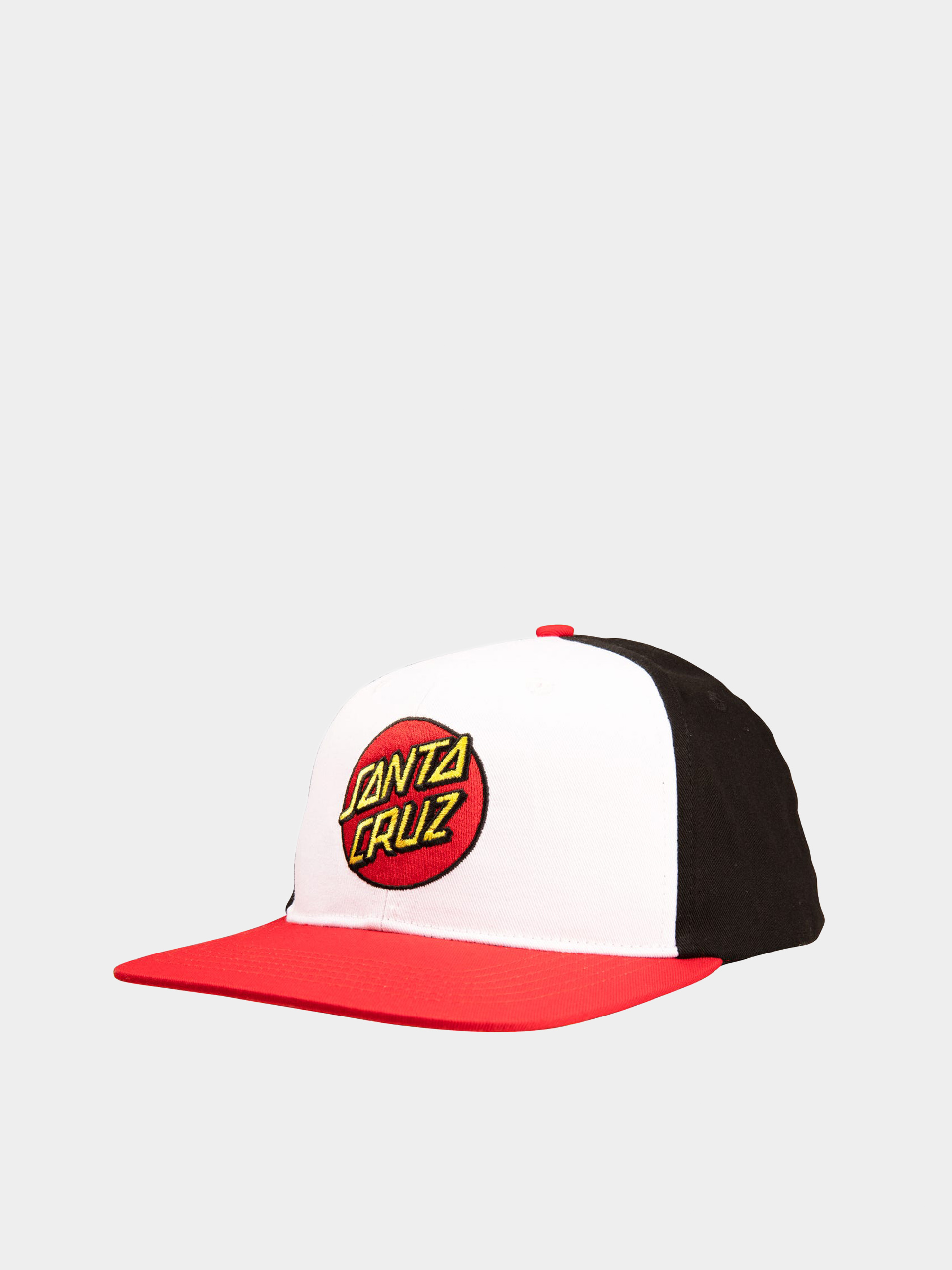 Santa Cruz Cap Classic Dot Snapback (white/black/red)