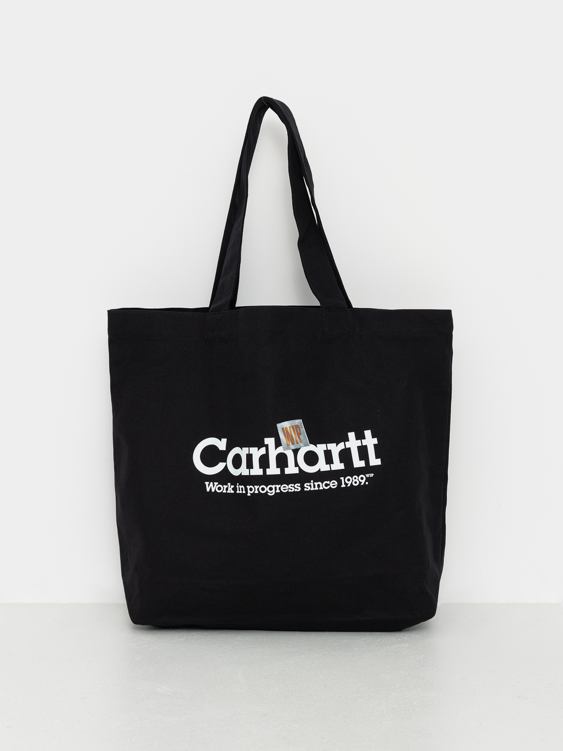 Carhartt WIP Canvas Graphic Tote Bag - black (label script print 