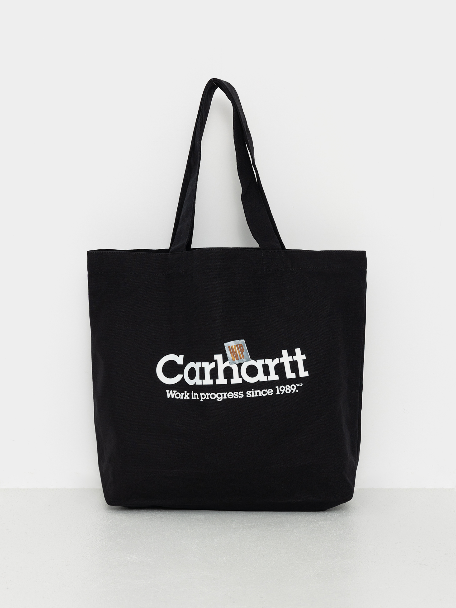 Carhartt WIP Canvas Graphic Tote Bag (label script print black)