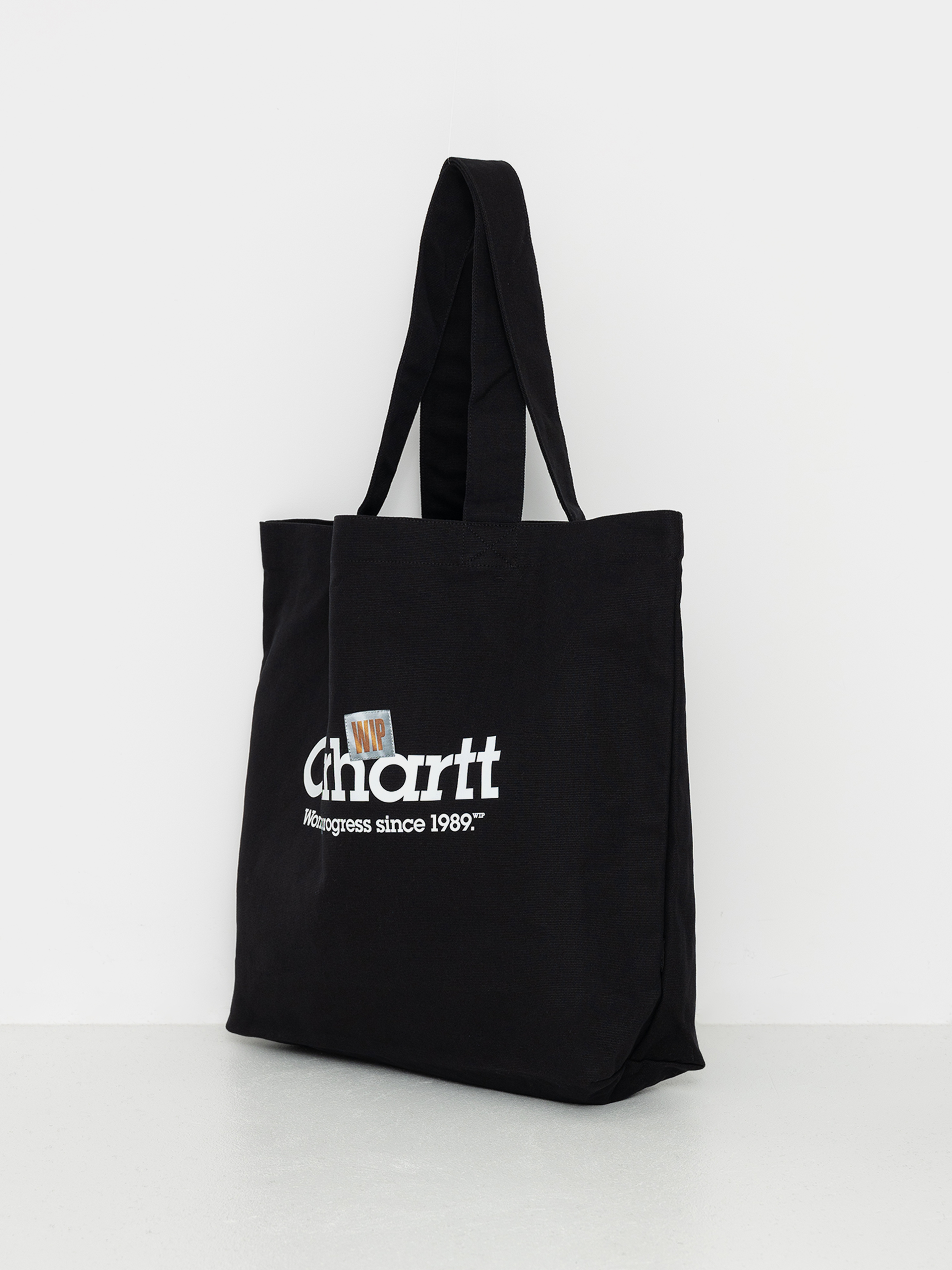 Carhartt WIP Canvas Graphic Tote Bag - black (label script print