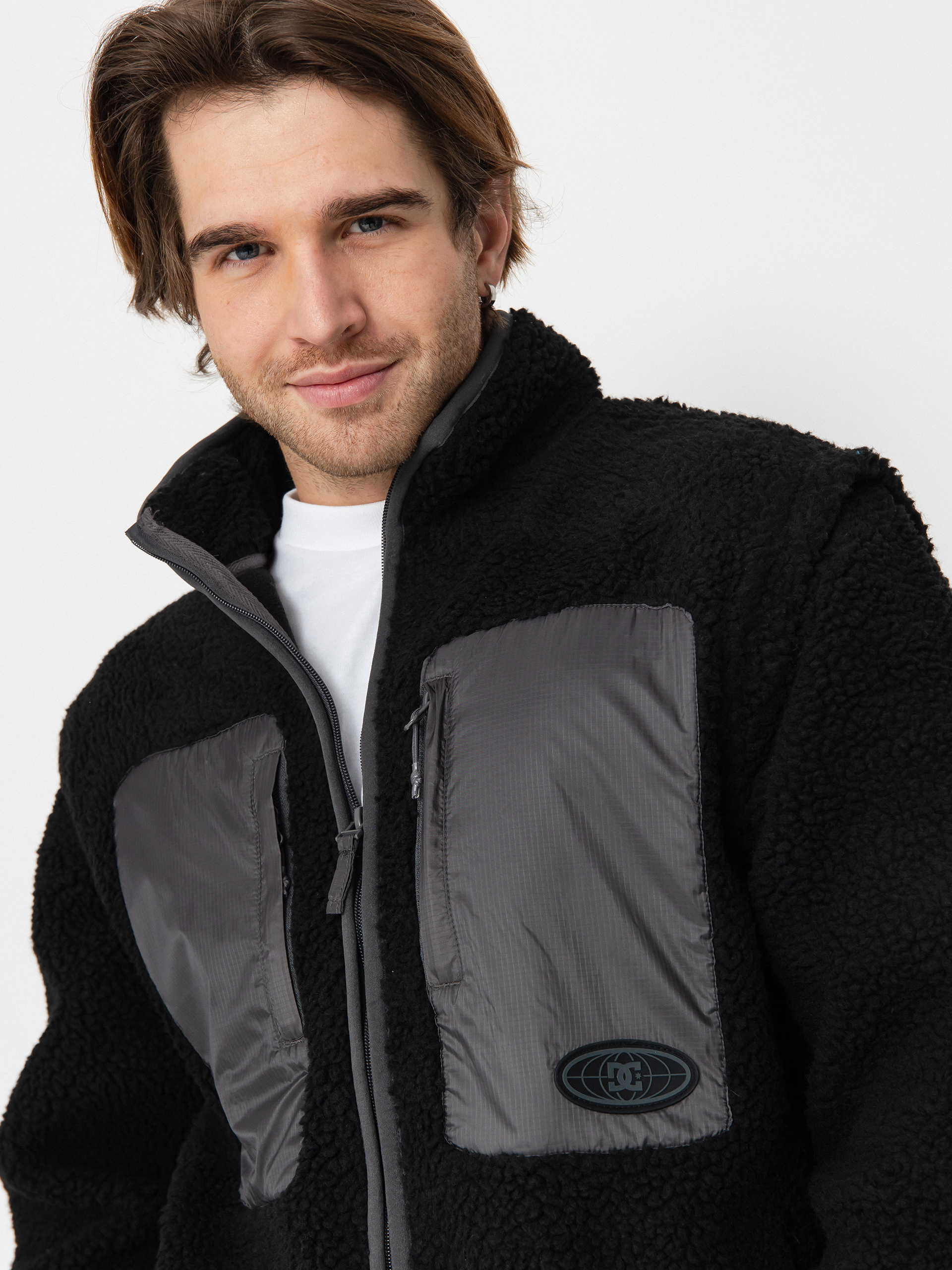 Herren DC Traverse Fleece Jacke (black)