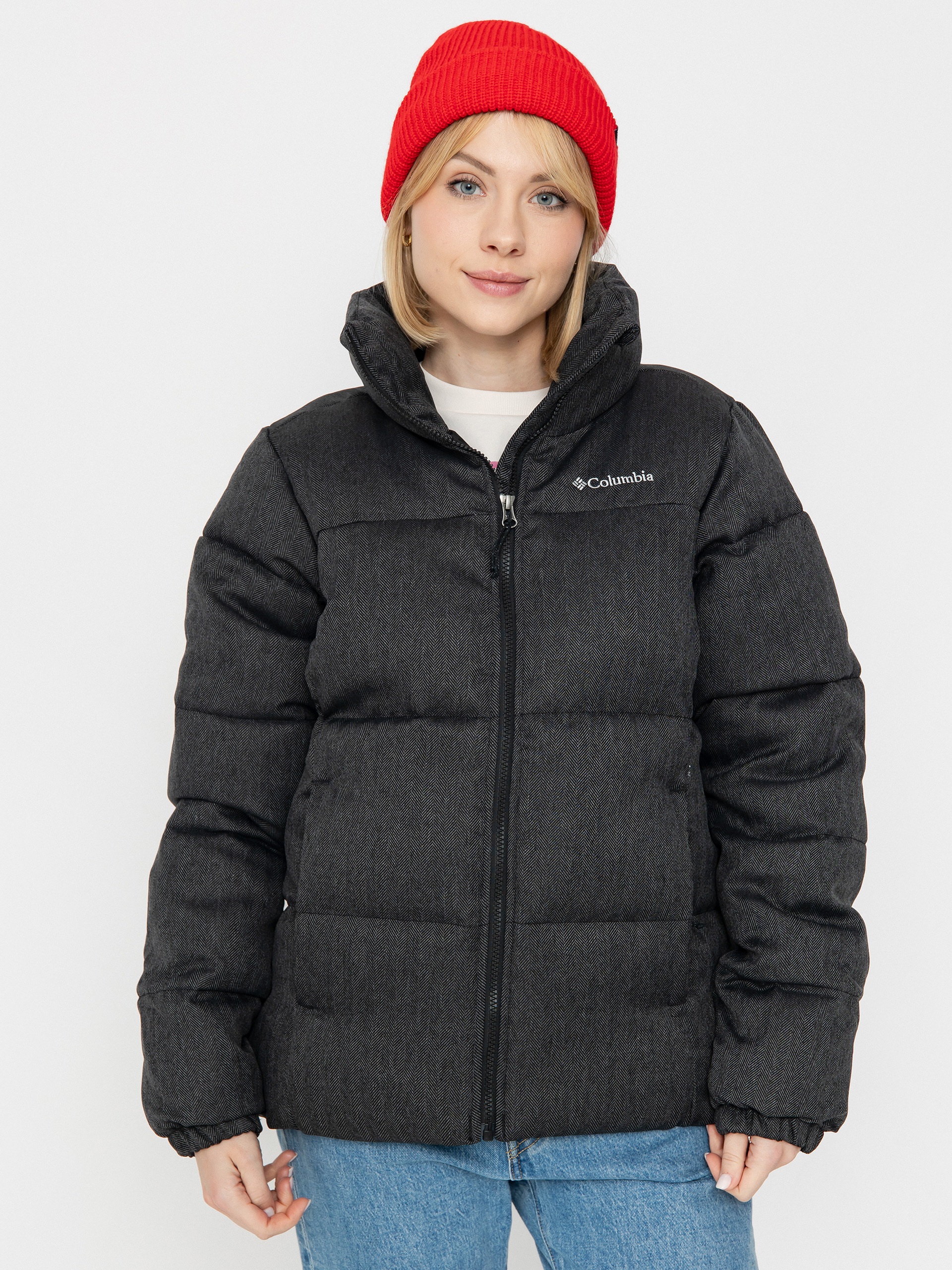 Columbia Jacke Puffect Herringbone Wmn Schwarz (black herringbo)