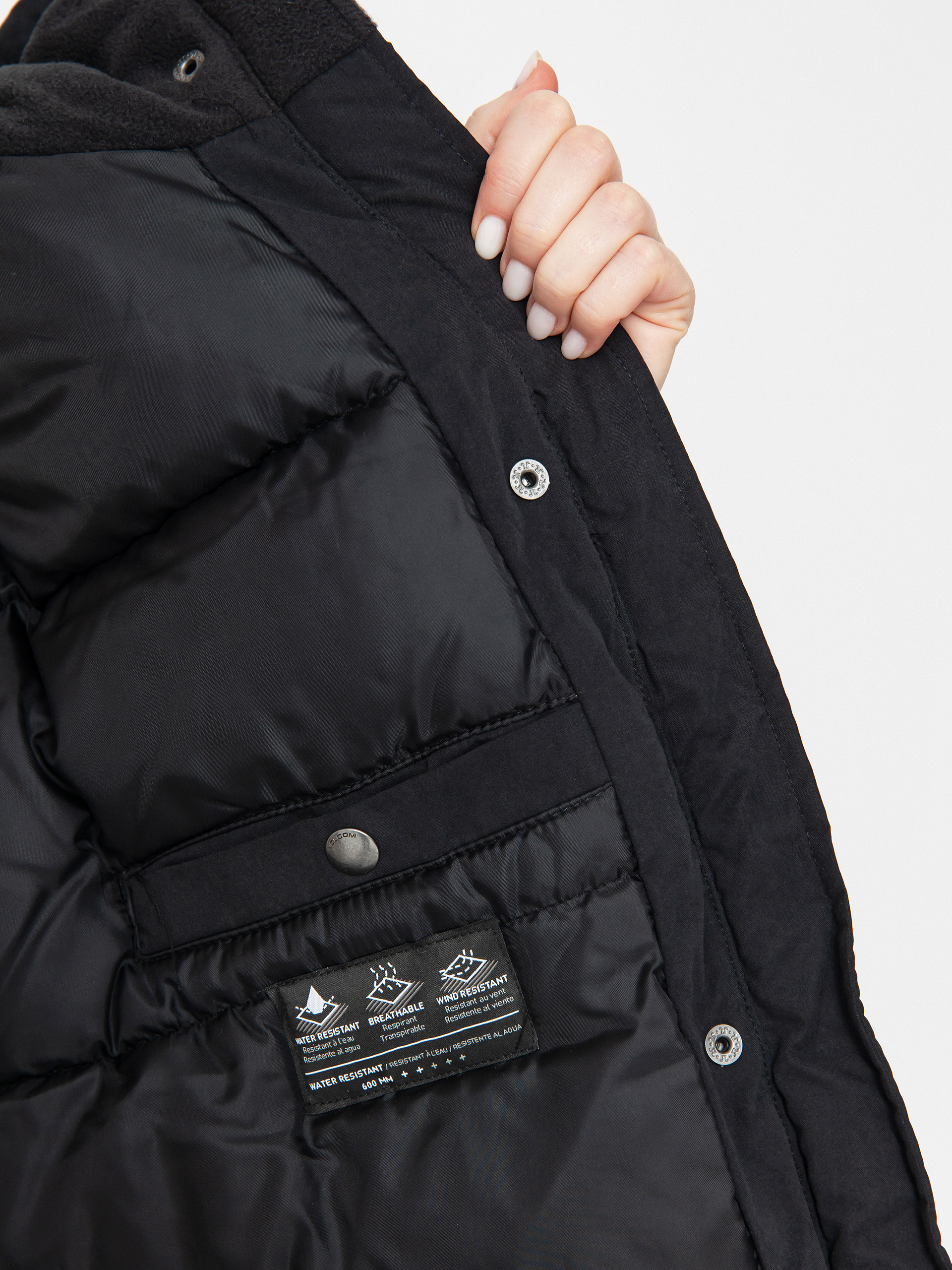 Volcom Sleepi Puff Up Parka Jacket Wmn (black)