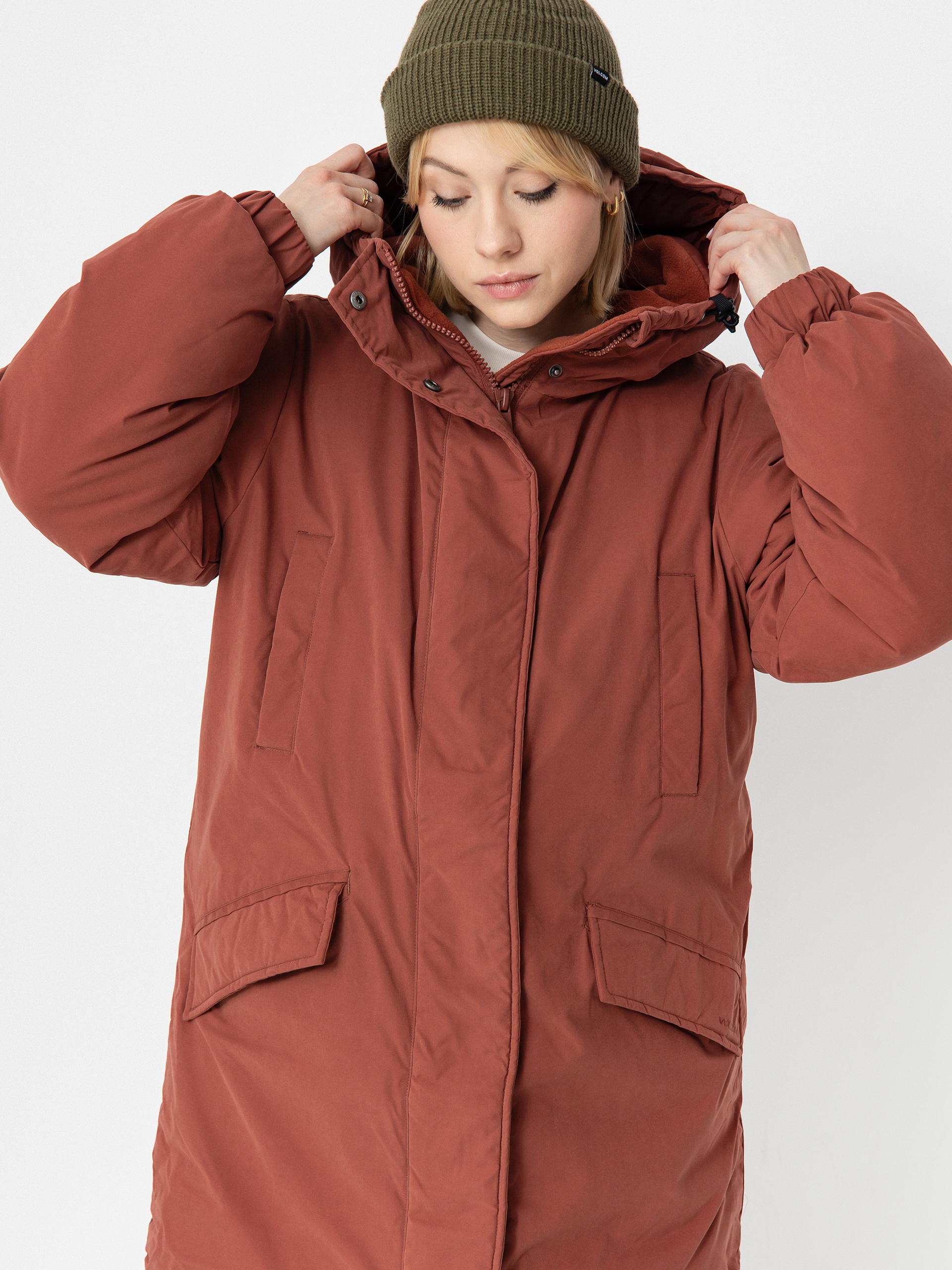 Volcom Sleepi Puff Up Parka Jacke Wmn (chestnut brown)