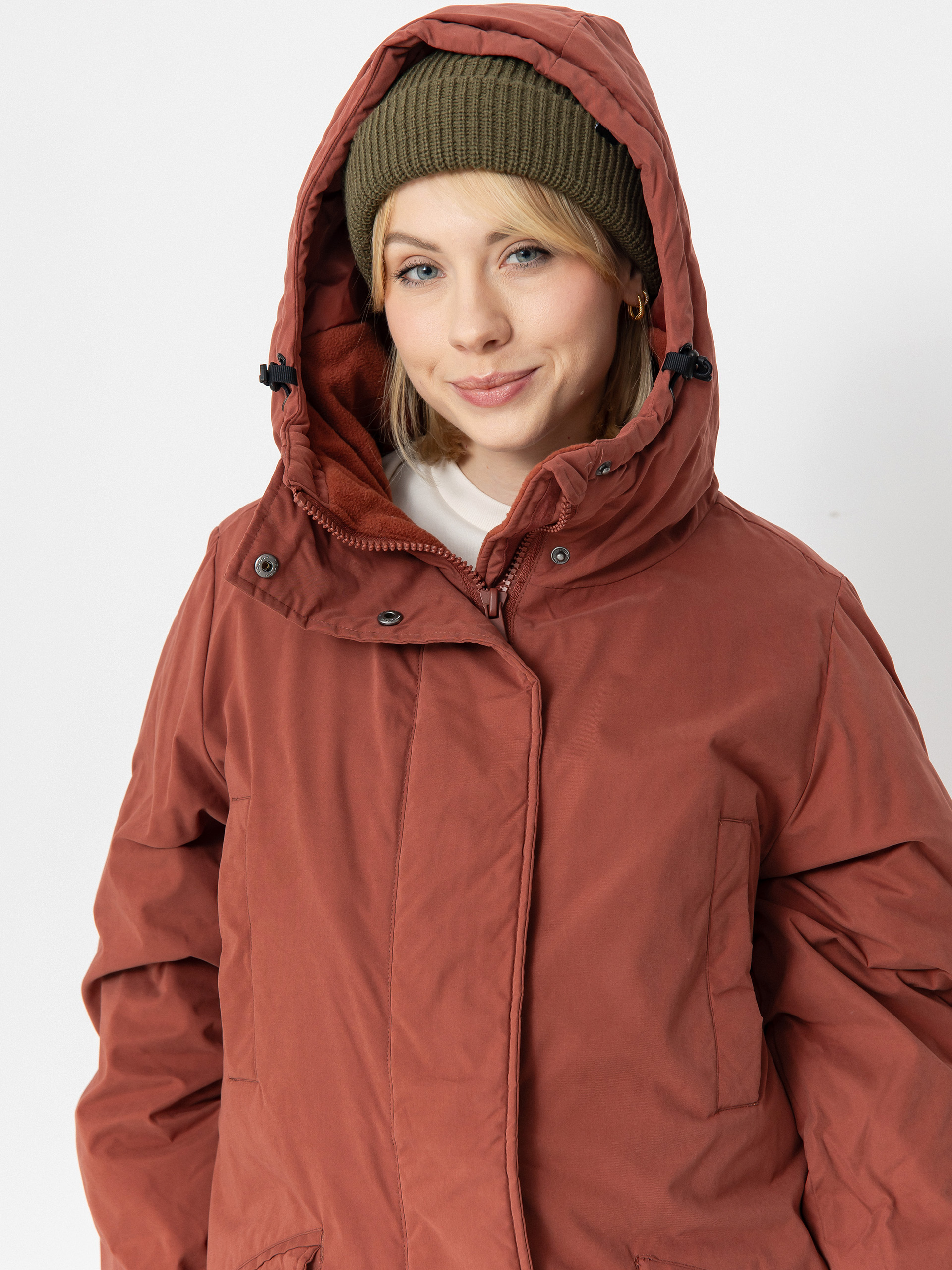 Volcom Sleepi Puff Up Parka Jacket Wmn (chestnut brown)