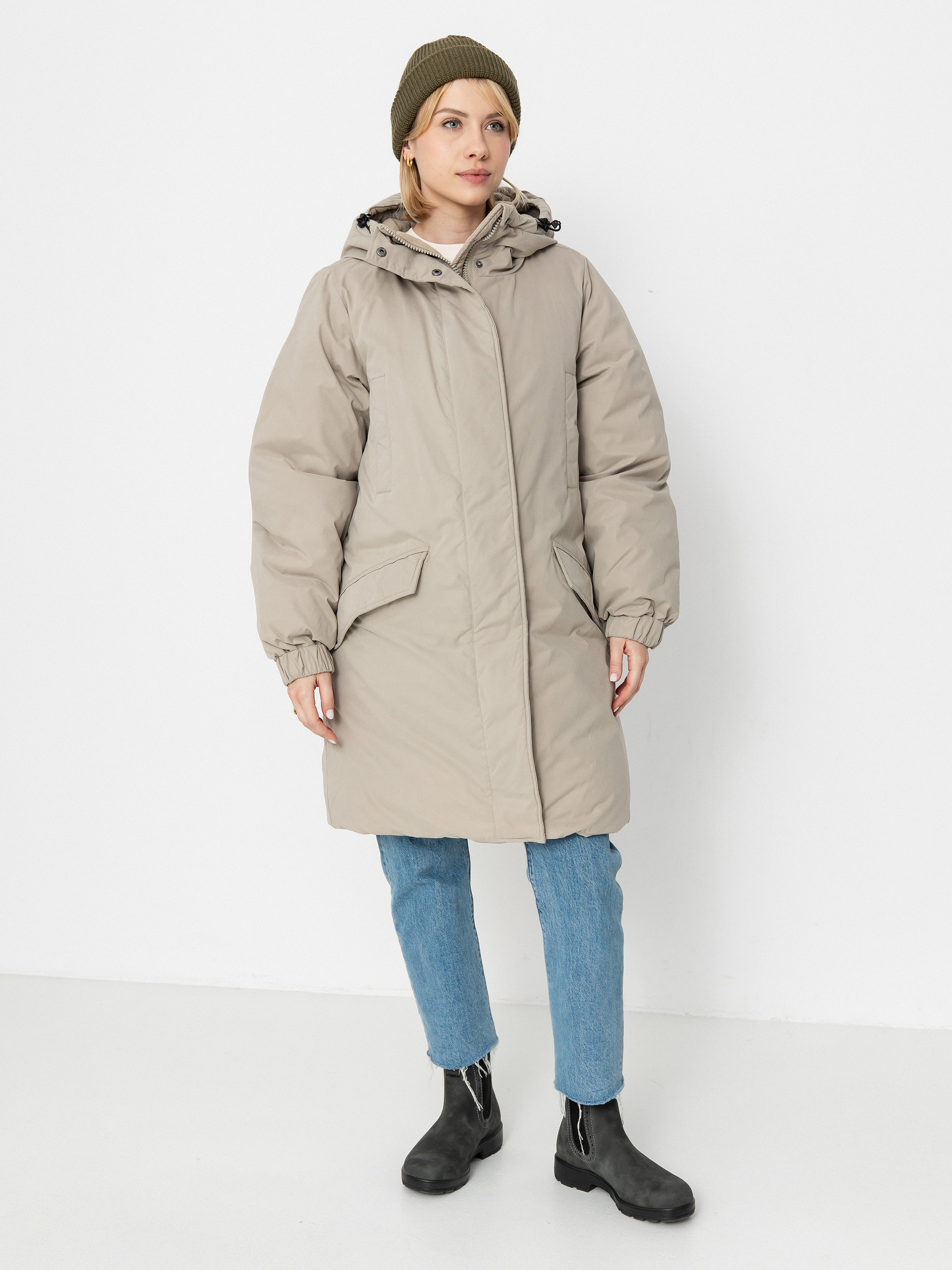 Volcom Sleepi Puff Up Parka Jacket Wmn (light khaki)