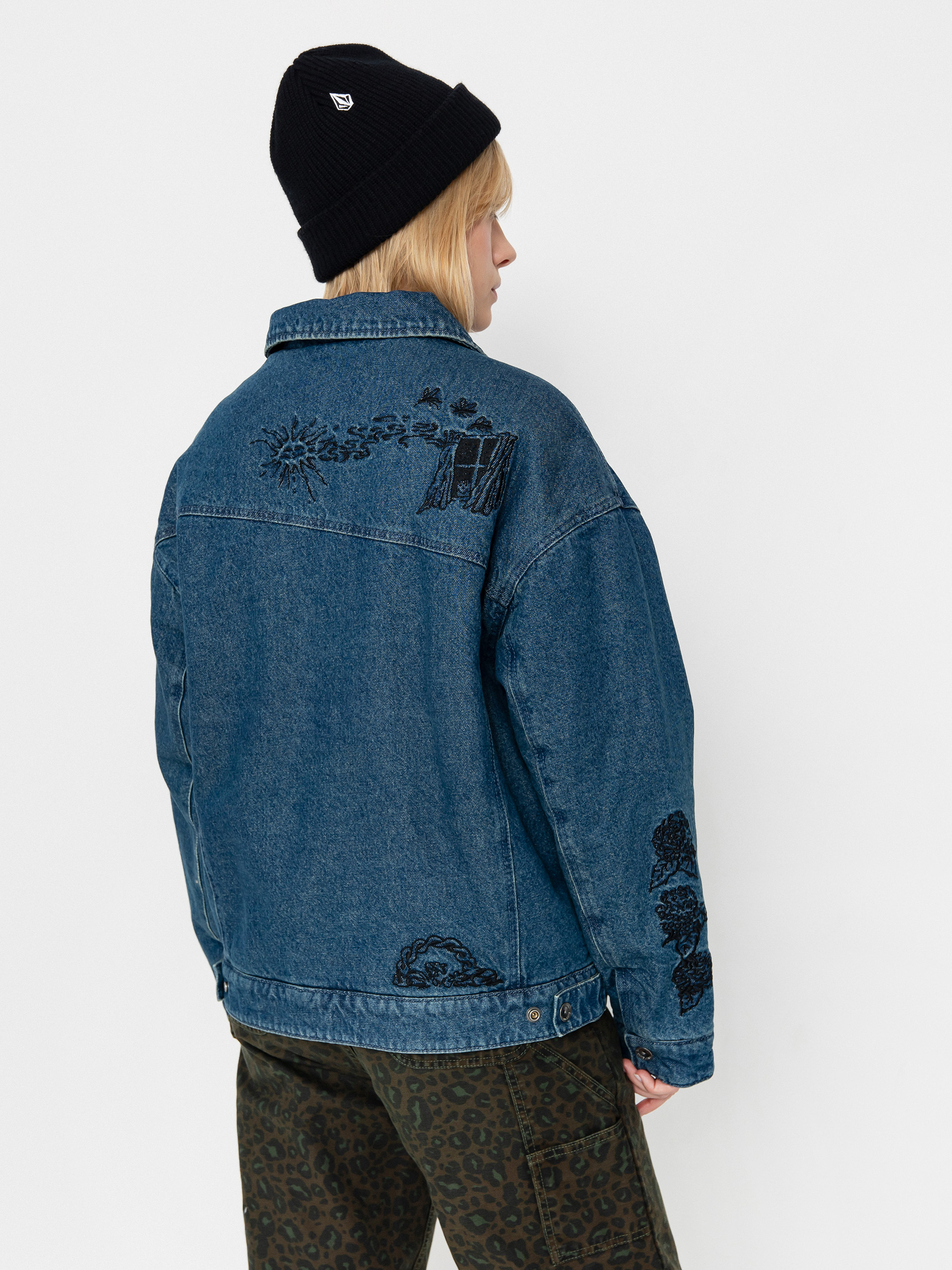 Volcom Jacket Fa Keutchi Denim Wmn (vmi-vintage marbled indigo)