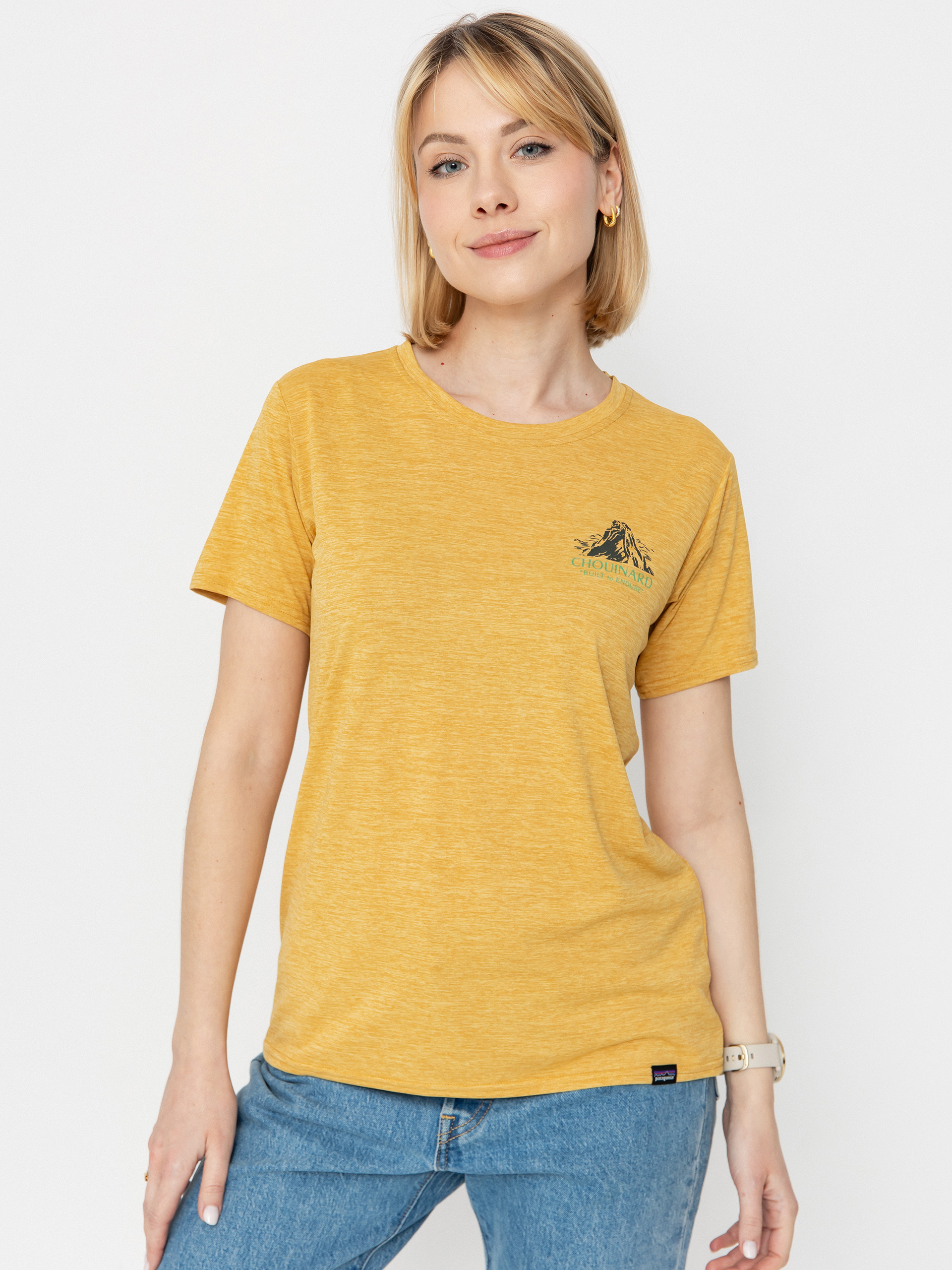Patagonia T-Shirt Cap Cool Daily Graphic Lands Wmn - yellow