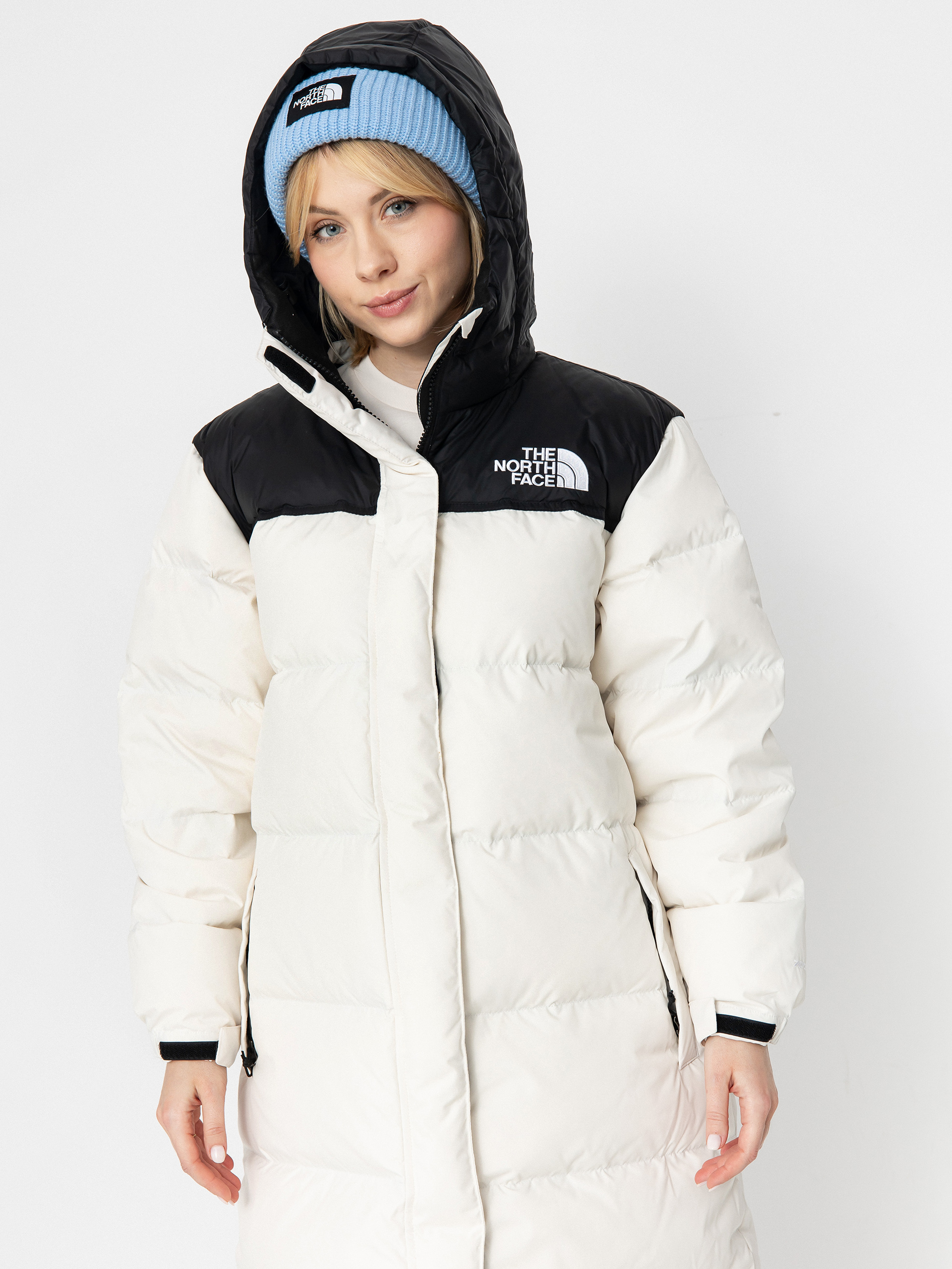 The North Face Nuptse Parka Wmn Jacke (white dune/tnf black)