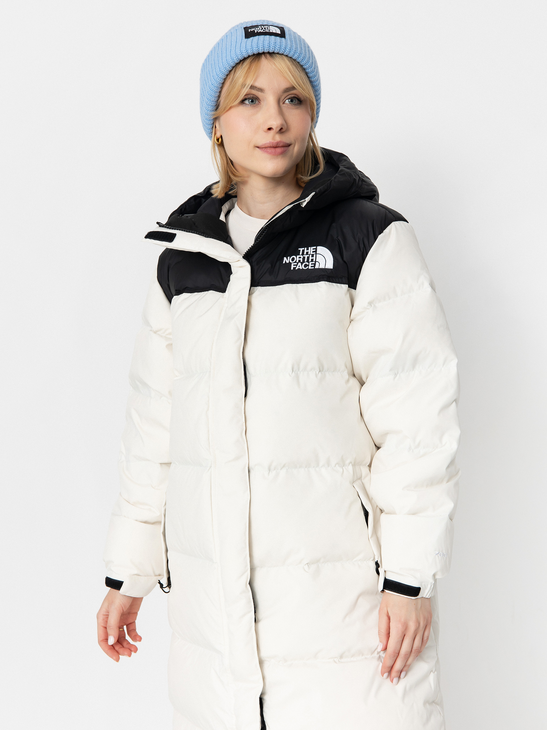 The North Face Nuptse Parka Wmn Jacke (white dune/tnf black)